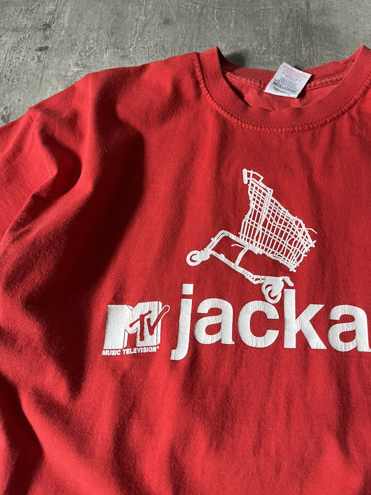 Movie × Mtv × Vintage Vintage MTV Jackass 2003 T-shirt red
