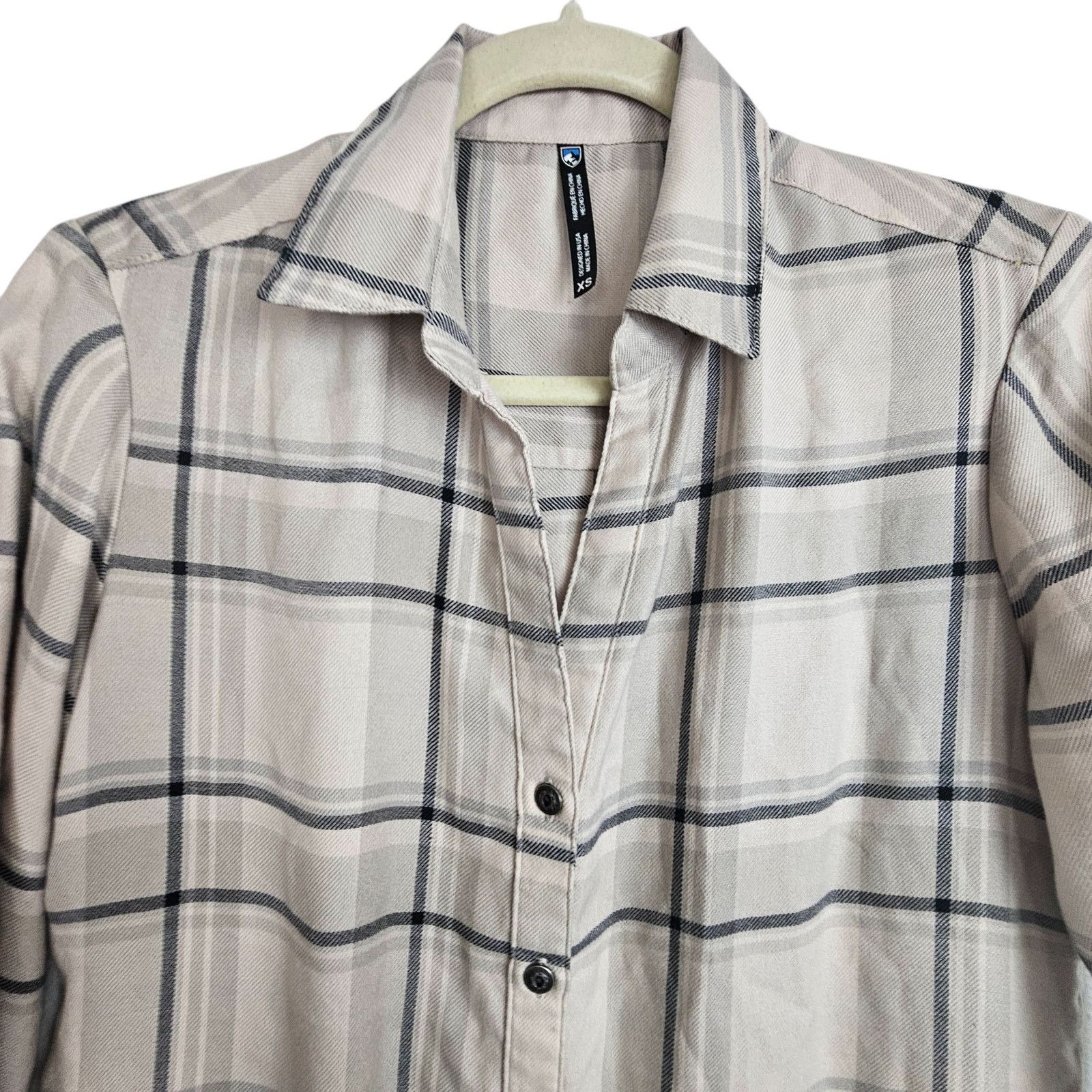 Kuhl Kuhl Womens Plaid Flannel Shirt XS Gorpcore Outdoor Hiking Size XS / US 0-2 / IT 36-38 - 2 Thumbnail