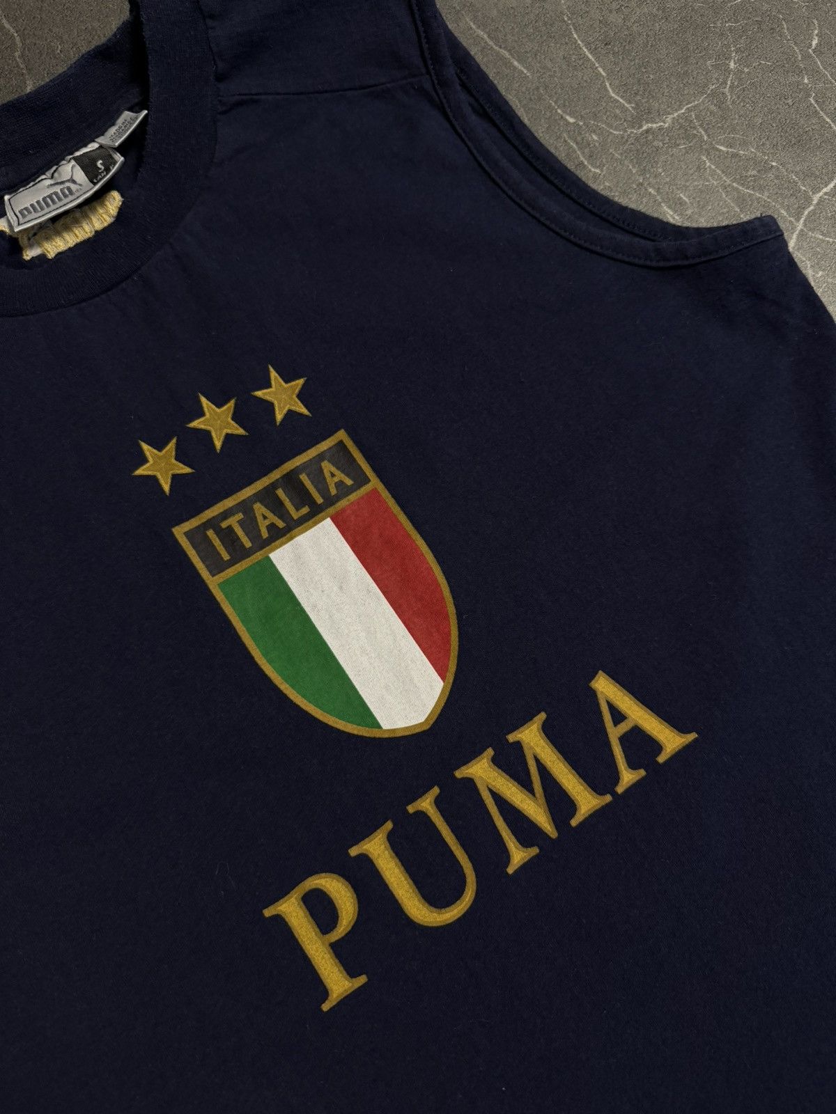 Puma Puma Italia big logo short sleeve shirt vintage 90-e Size US S / EU 44-46 / 1 - 5 Thumbnail