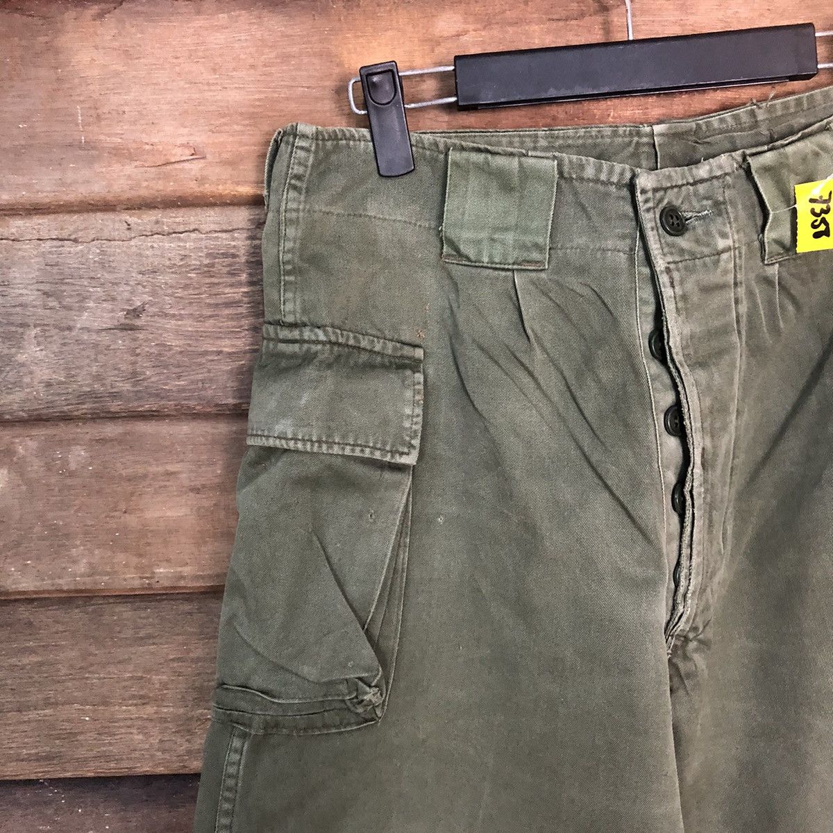 Vintage DL Japan army double knee vintage Green Cargo pants #S2779 Size US 30 / EU 46 - 4 Thumbnail