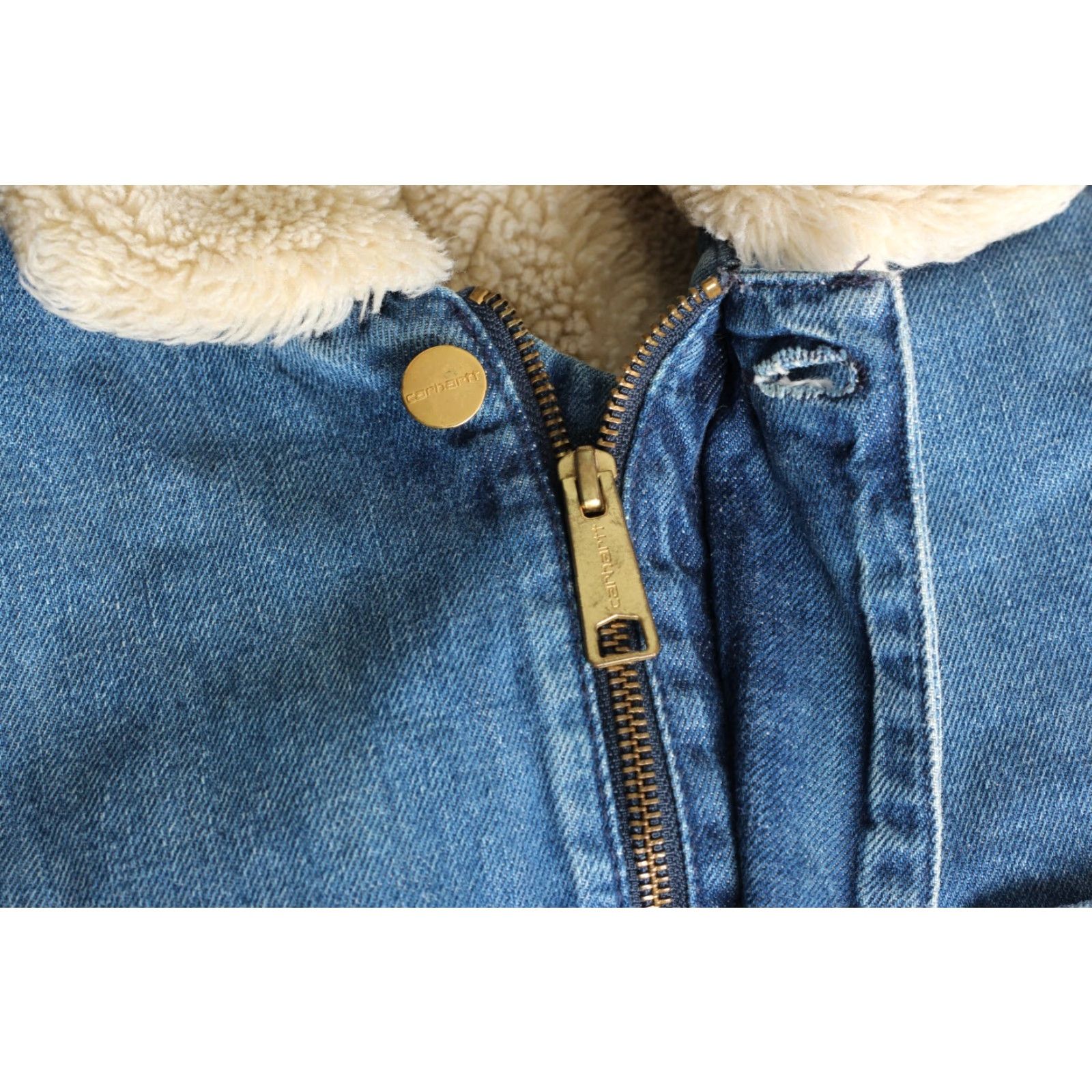 Carhartt Wip Carhartt WIP PHOENIX COAT Denim Jacket Men Size S Sherpa Lined Blue MJ6153 Size US S / EU 44-46 / 1 - 6 Thumbnail