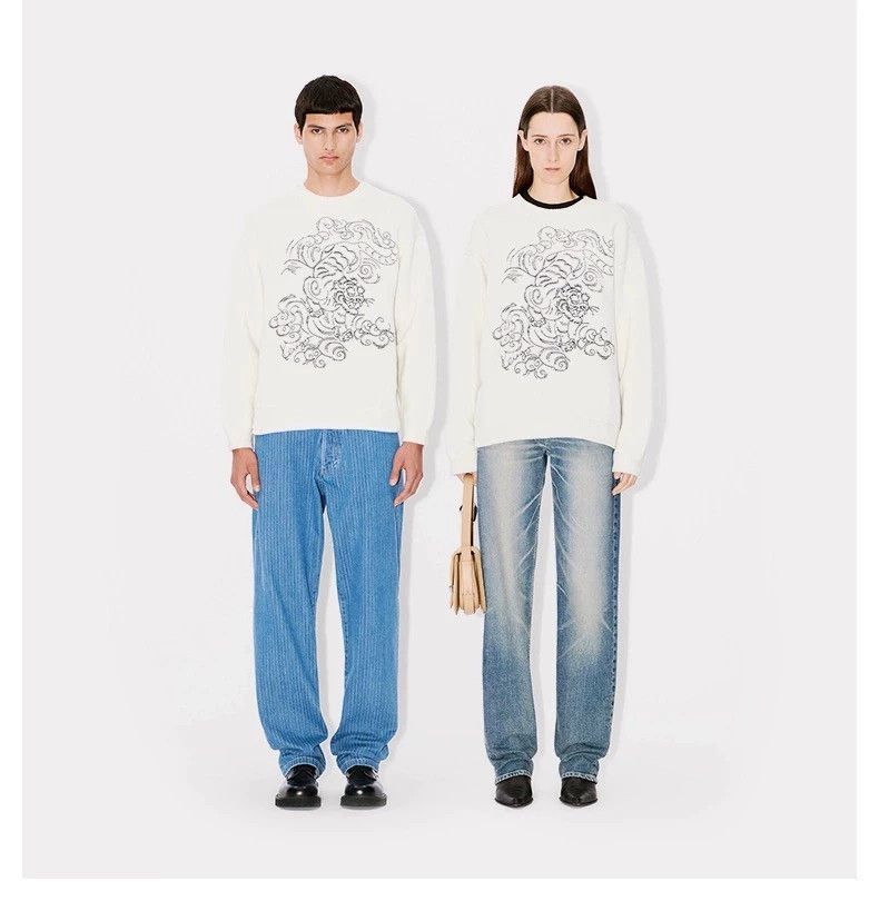 Kenzo KENZO Knitted sweater with tiger embroidery pattern for me Size US M / EU 48-50 / 2 - 7 Thumbnail