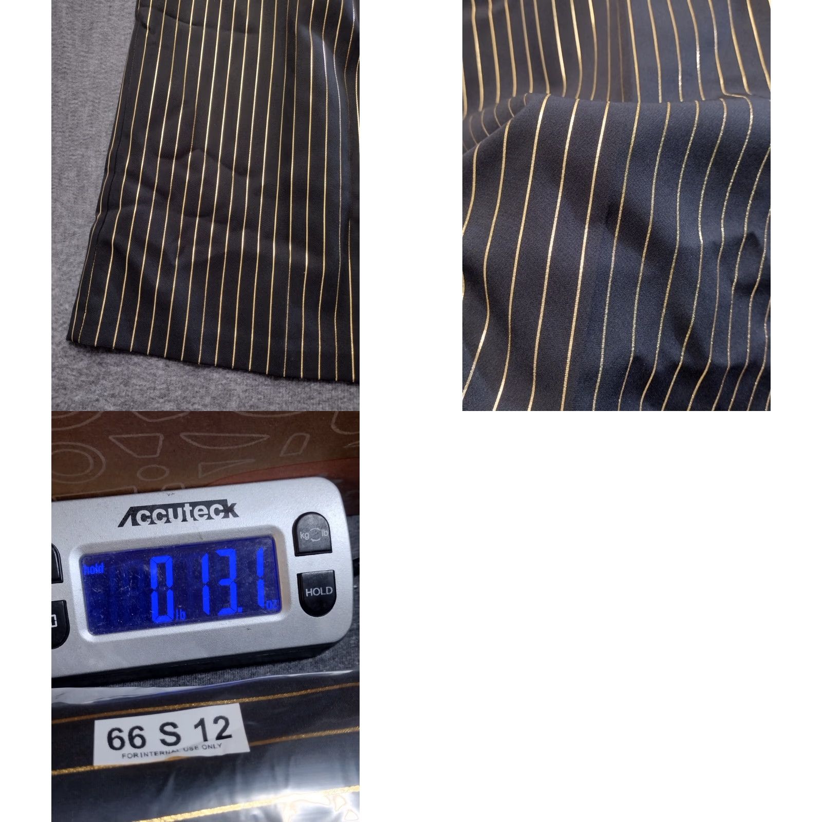 Vintage NYCC Women's Large Black Gold Striped Relaxed Fit Pull-on Drawstring Stretch 16 Size ONE SIZE - 8 Thumbnail