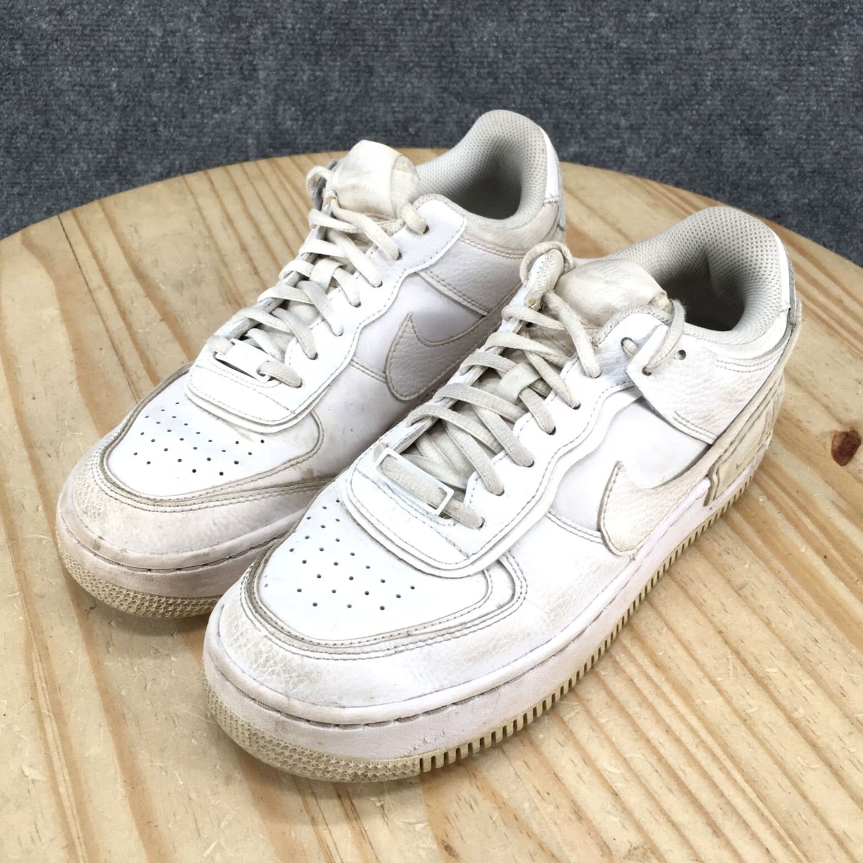 Nike Nike Air Force 1 Shadow Sneakers Womens 9 White Lace Up Low Top Shoes Size M / US 6-8 / IT 42-44 - 3 Thumbnail