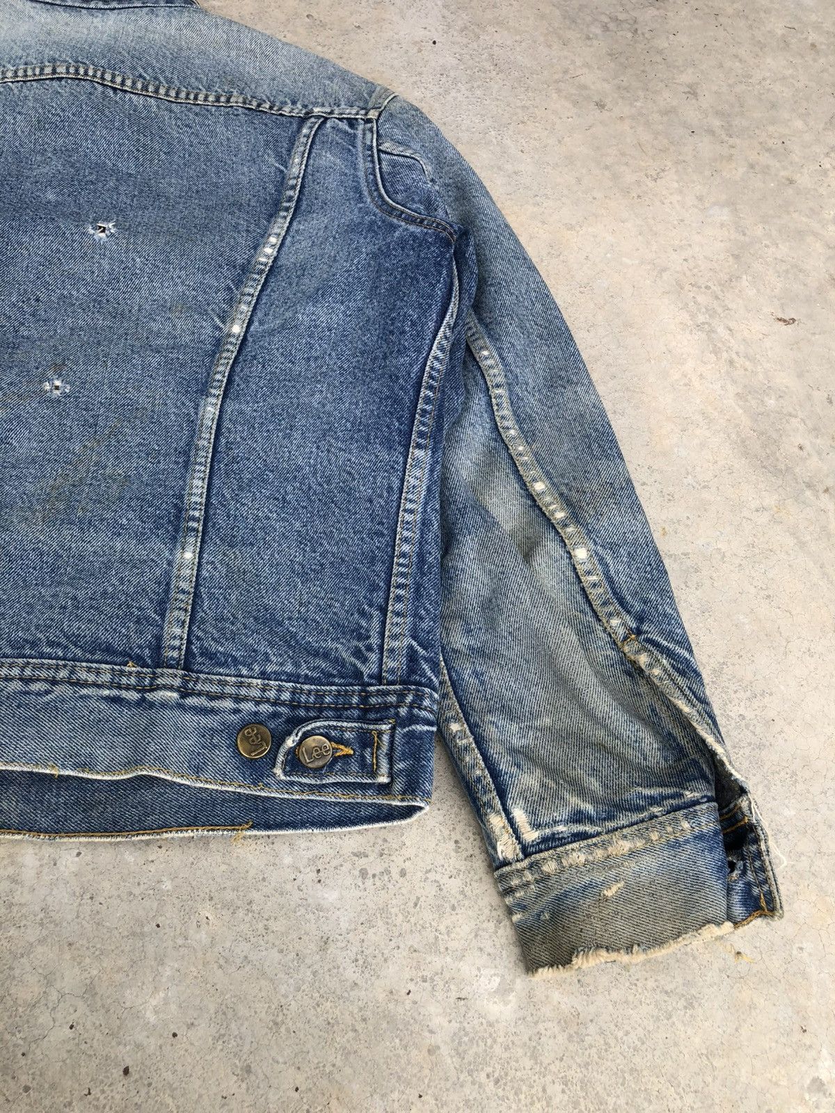 Lee Vintage 70s Lee Storm Rider Blanked Lined Denim Jacket Size US M / EU 48-50 / 2 - 18 Thumbnail