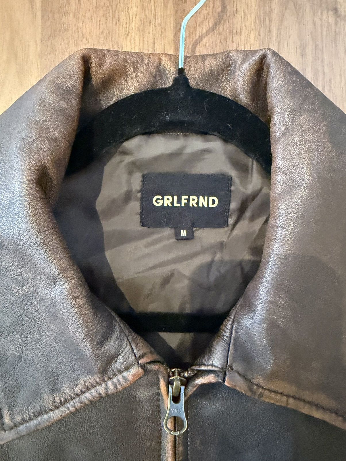 Other Aged Leather Jacket (GRLFRND) Size US M / EU 48-50 / 2 - 3 Thumbnail