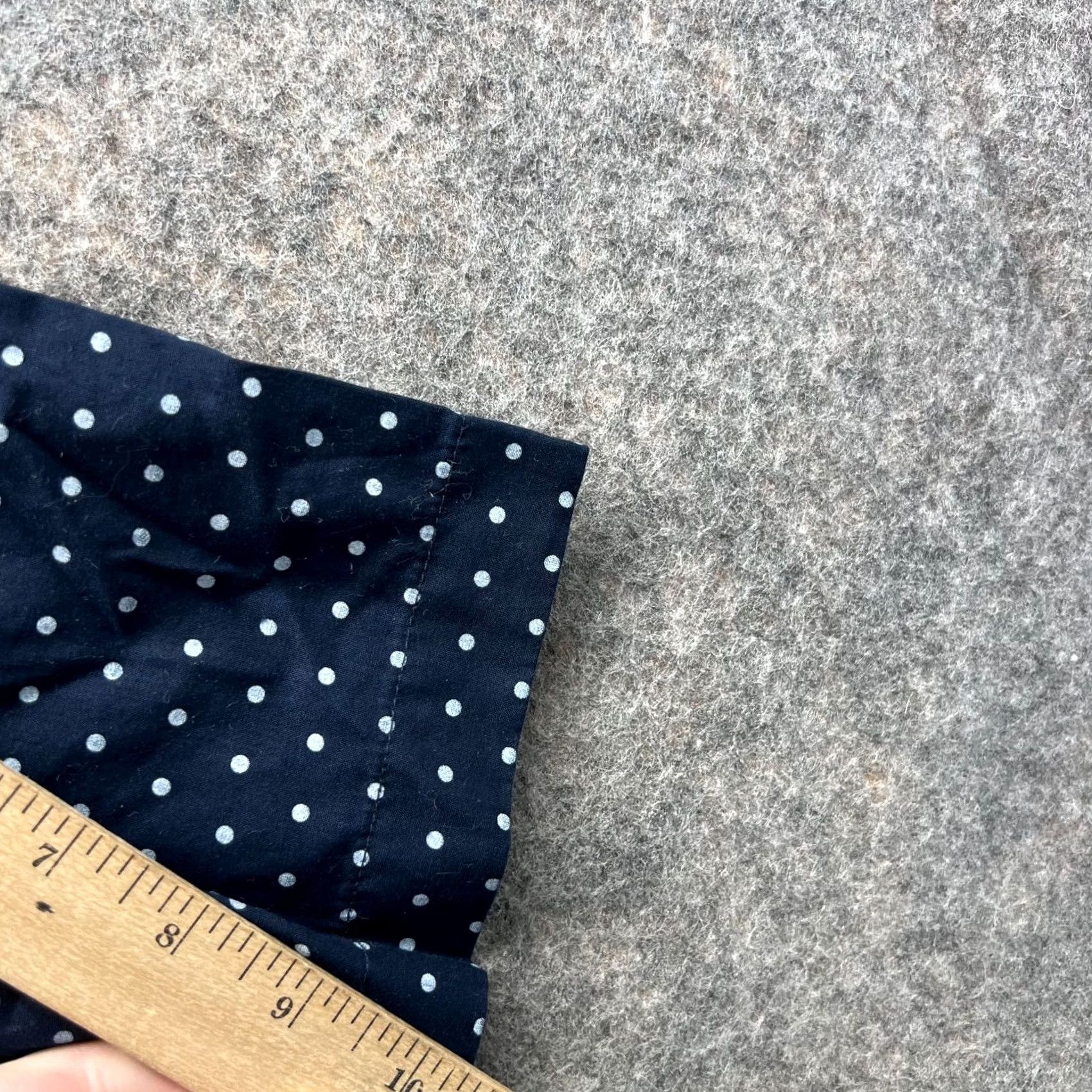 Levi's VINTAGE Levi's Shirt Mens Large Blue Button Down Polka Dots Preppy Short Sleeve Strauss Size US L / EU 52-54 / 3 - 6 Thumbnail