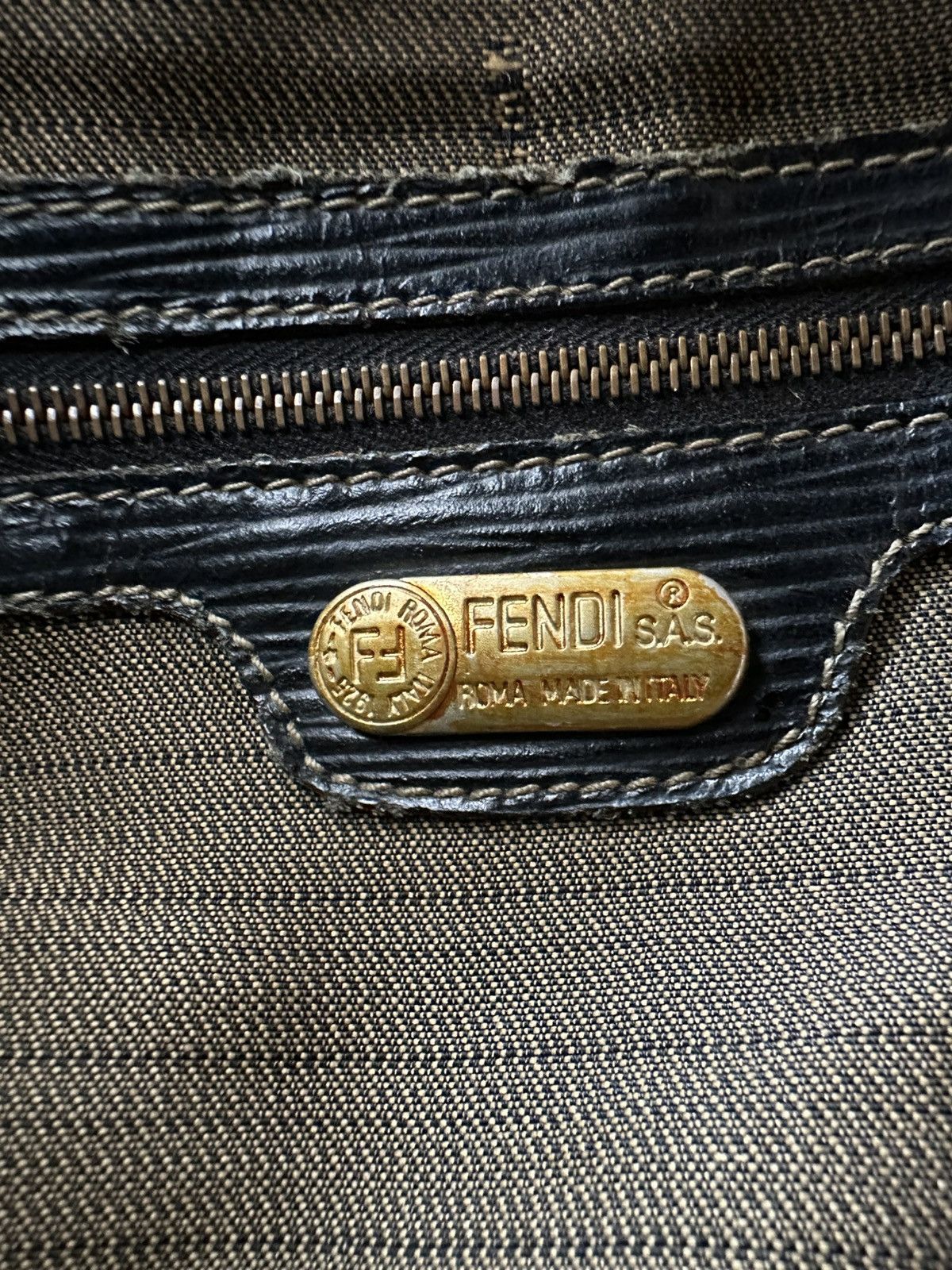 Fendi FENDI Brown Zucca Canvas Backpack Size ONE SIZE - 9 Thumbnail