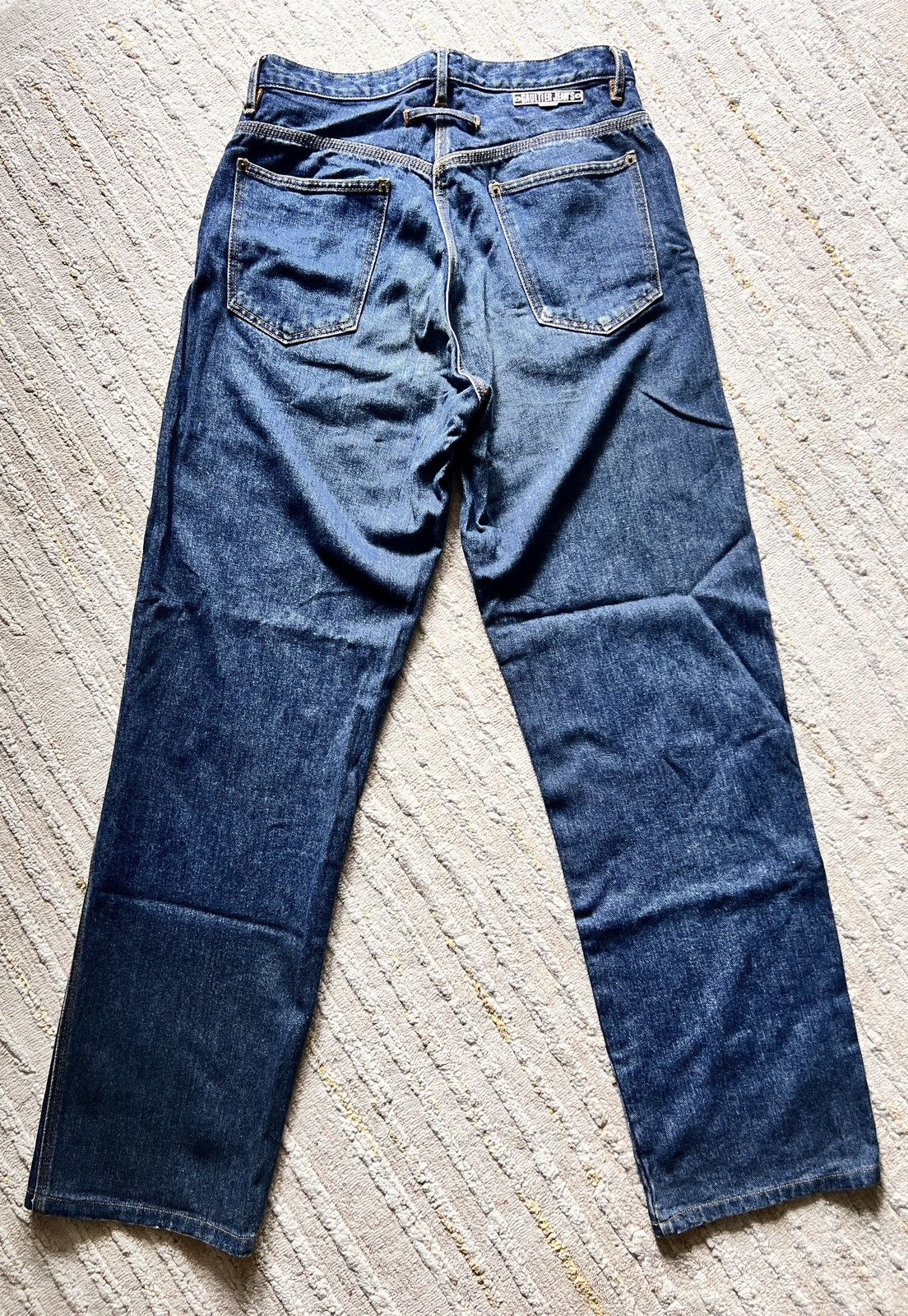 Designer × Jean Paul Gaultier Vintage JPG Gaultier Jeans Straight Wide Denim Jeans Size US 30 / EU 46 - 2 Thumbnail