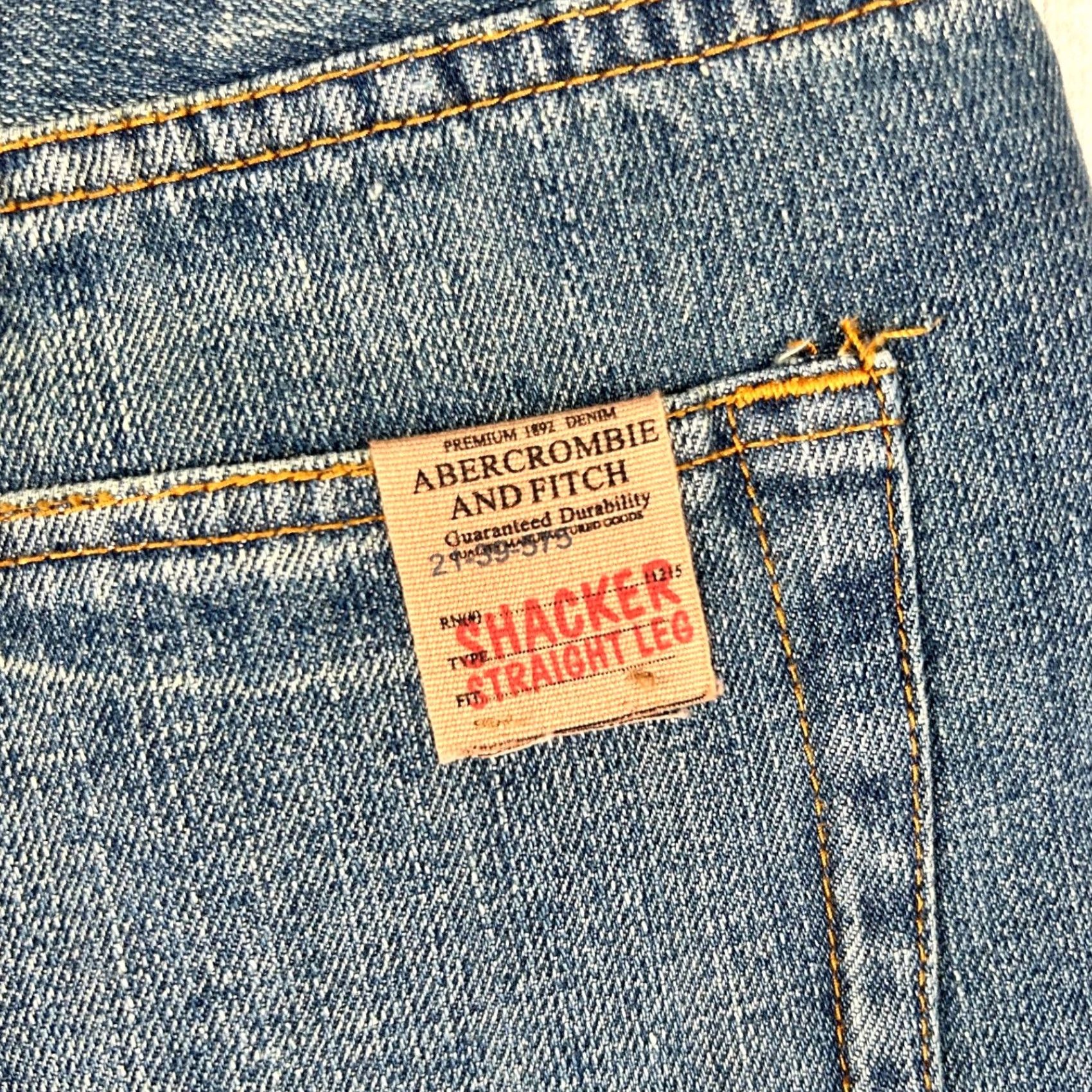 Abercrombie & Fitch VINTAGE Abercrombie Fitch Jeans Mens 32x30 Shacker Straight Bruce Y2K Faded USA Size US 32 / EU 48 - 7 Thumbnail