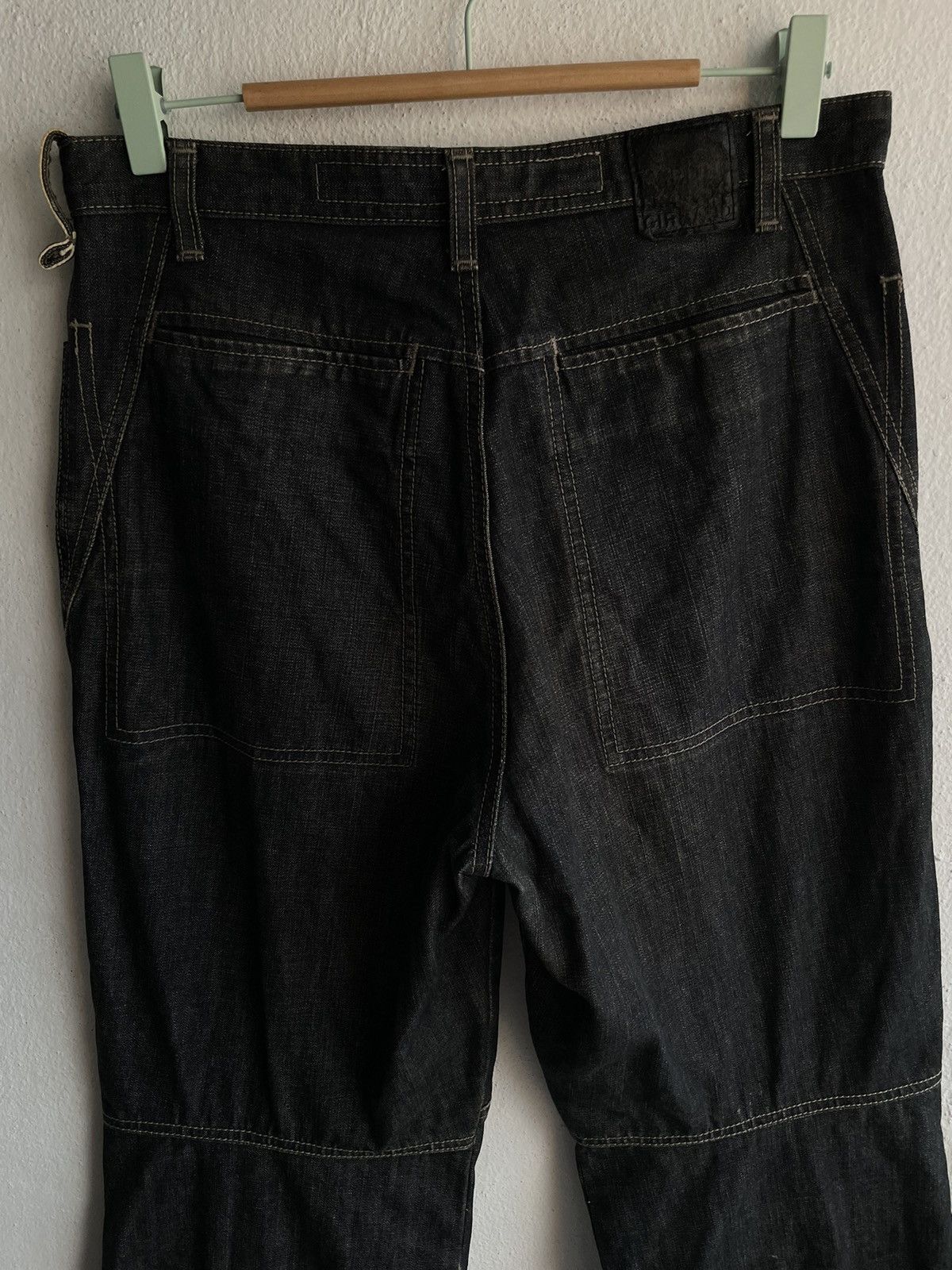 Designer × Marithe + Francois Girbaud Iconic 🔥 Marithe Francois Girbaud Side Tape Denim Pants Size US 30 / EU 46 - 17 Thumbnail