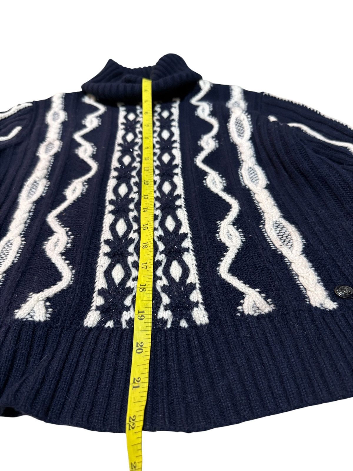 Chanel × Designer Chanel 2018 Paris-Hamburg Sweater in Navy Blue Wool Size S / US 4 / IT 40 - 13 Thumbnail