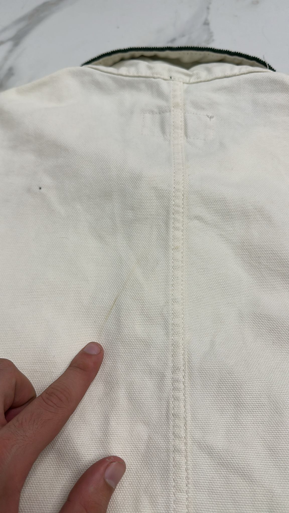 Stussy Stüssy Cord Collar Canvas Chore Jacket Bone Size M Size US M / EU 48-50 / 2 - 9 Thumbnail