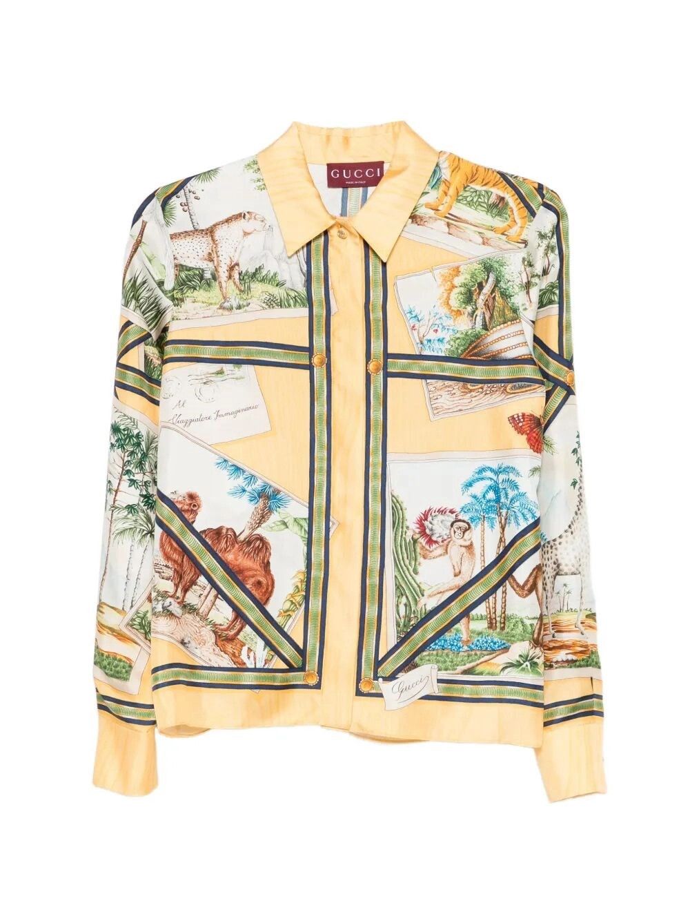 Gucci `Viaggiatore Immaginario` Shirt Size XL / US 12-14 / IT 48-50 - 1 Thumbnail