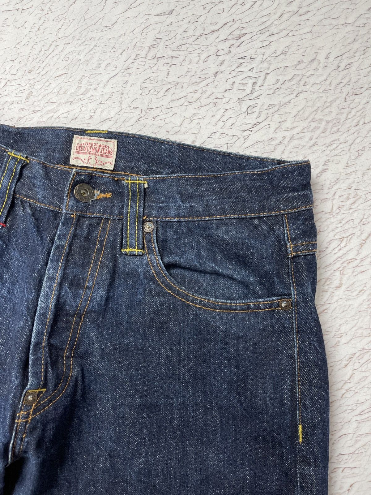 Denim Demon Aktiebolaget Denim Demon AAJJA Raw Selvedge Blue Jeans Men’s Size US 31 - 8 Thumbnail