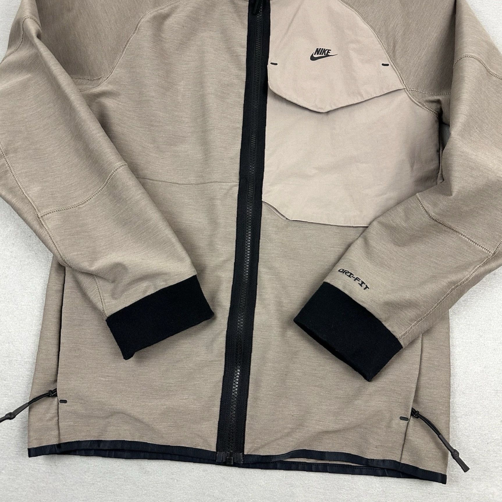 Nike Nike Tech Pack Jacket Mens XS Brown Solid Full Zip Windbreaker Size US XS / EU 42 / 0 - 3 Thumbnail