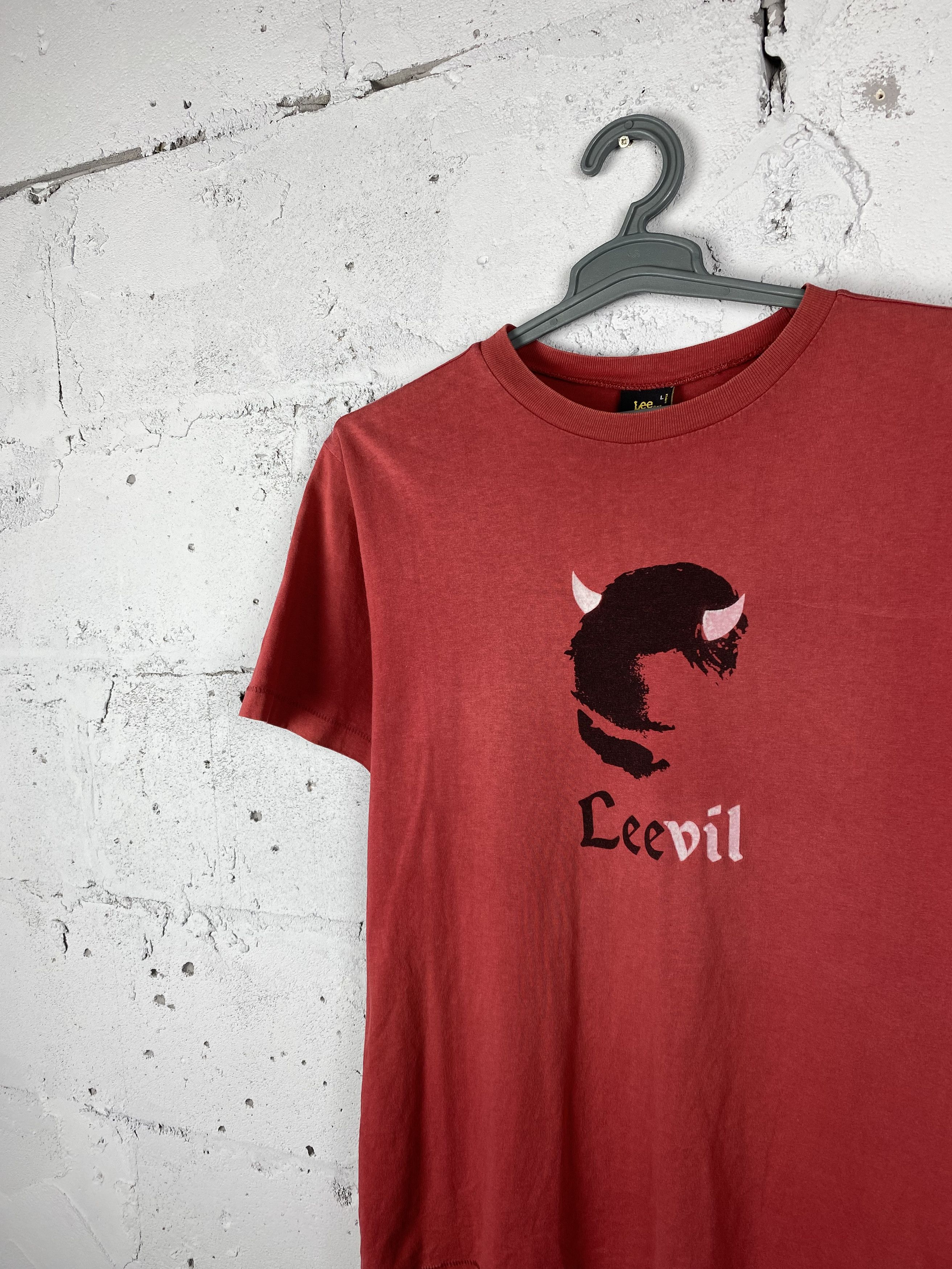 Band Tees × Vintage 90s Vintage LeeVill Evil Demon T shirt Hell Single Stitch Size US L / EU 52-54 / 3 - 2 Thumbnail