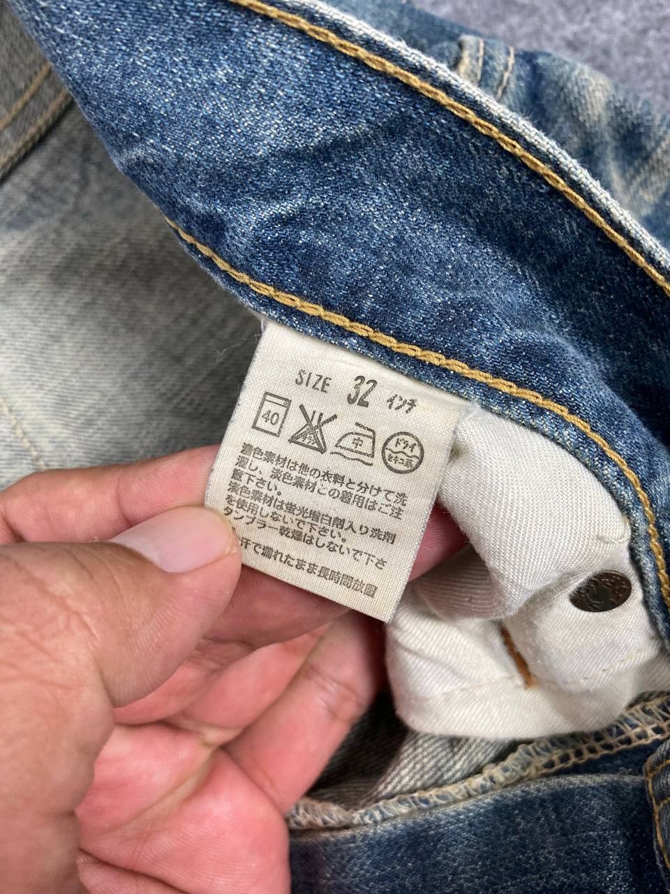 Levi's vintage levis 502 distressed denim nice design Size US 34 / EU 50 - 12 Thumbnail