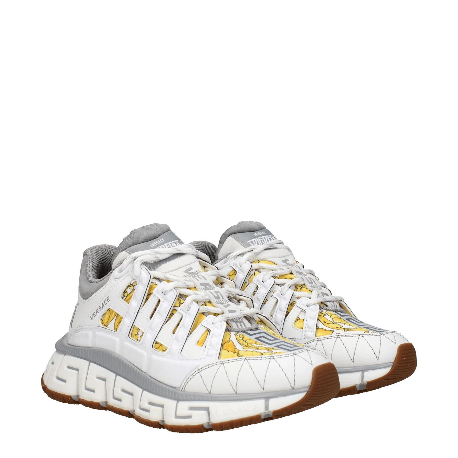 Versace ob1o1e0125 Fabric Low-Top Sneakers in Multicolor Size US 8.5 / IT 38.5 - 2 Thumbnail