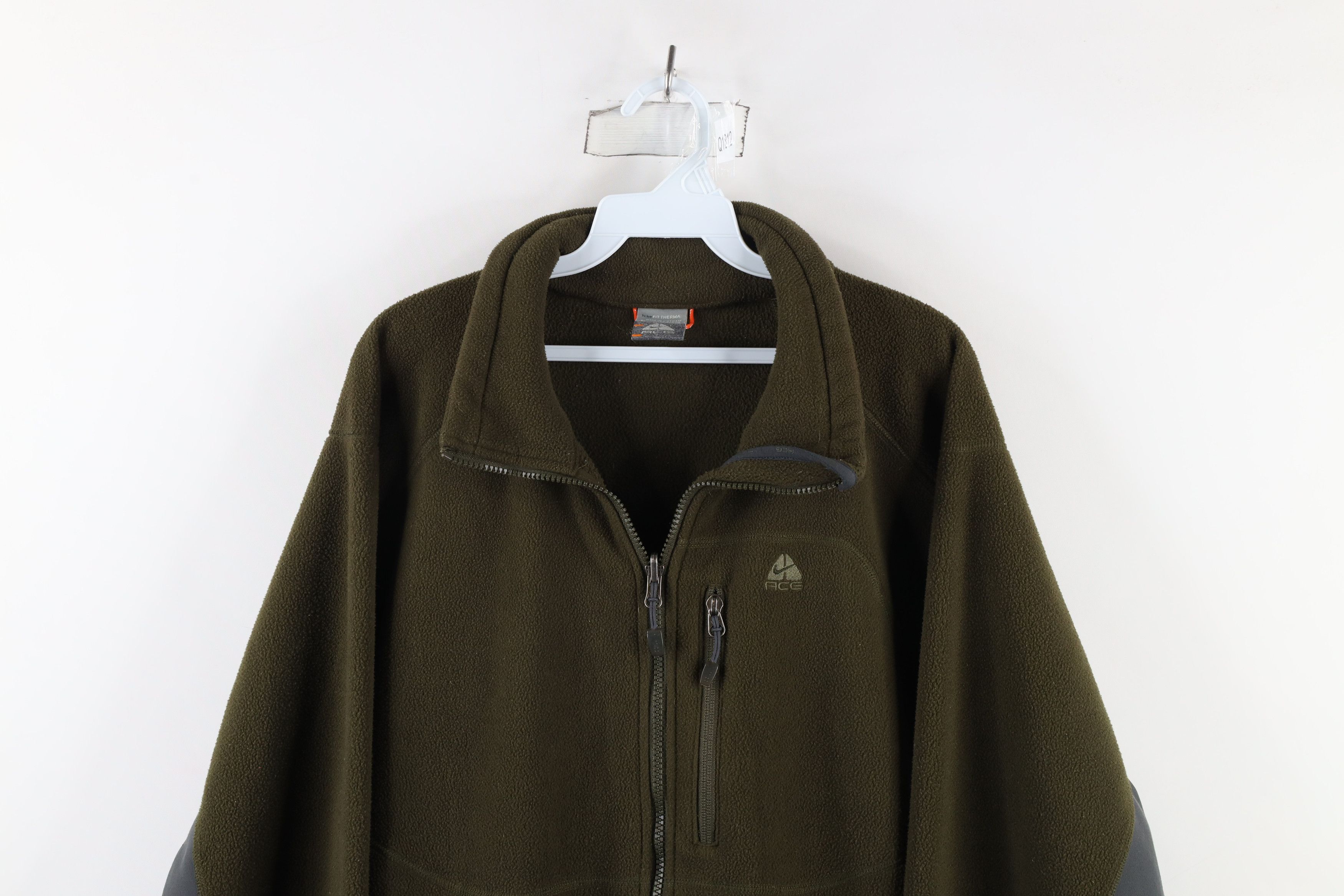 Nike × Vintage Vintage Nike ACG Scott Mini Swoosh Full Zip Fleece Jacket Size US L / EU 52-54 / 3 - 2 Thumbnail