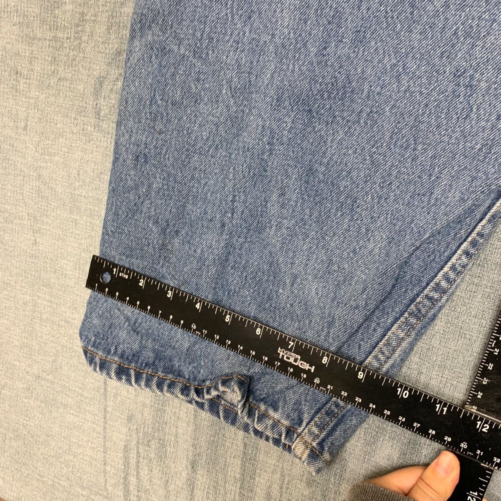 Faded Glory Faded Glory Jeans Mens 46x30 Blue Denim Cotton Relaxed Fit Straight Leg Outdoor Jeans Mens 46 Blue Cotton Denim Relaxed Straight Leg 5-Pocket Modern Size US 30 / EU 46 - 7 Thumbnail