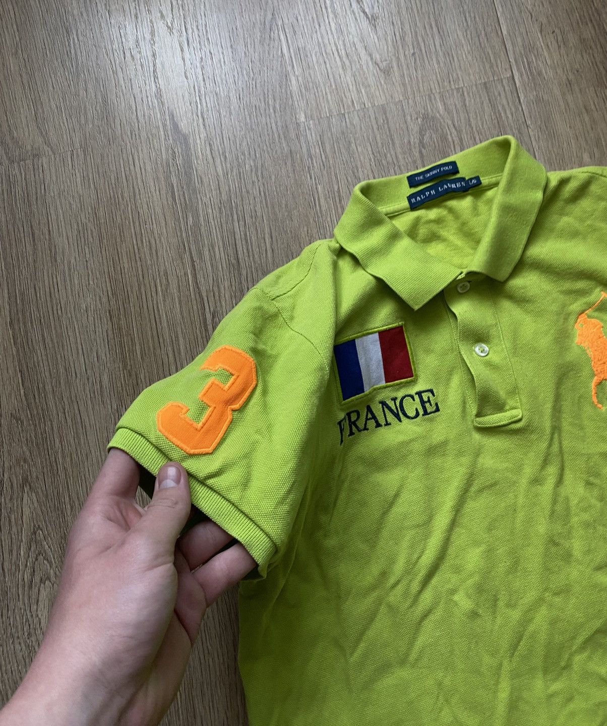 Polo Ralph Lauren × Vintage Polo Ralph Lauren France vintage luxury polo tee Size L / US 10 / IT 46 - 4 Thumbnail