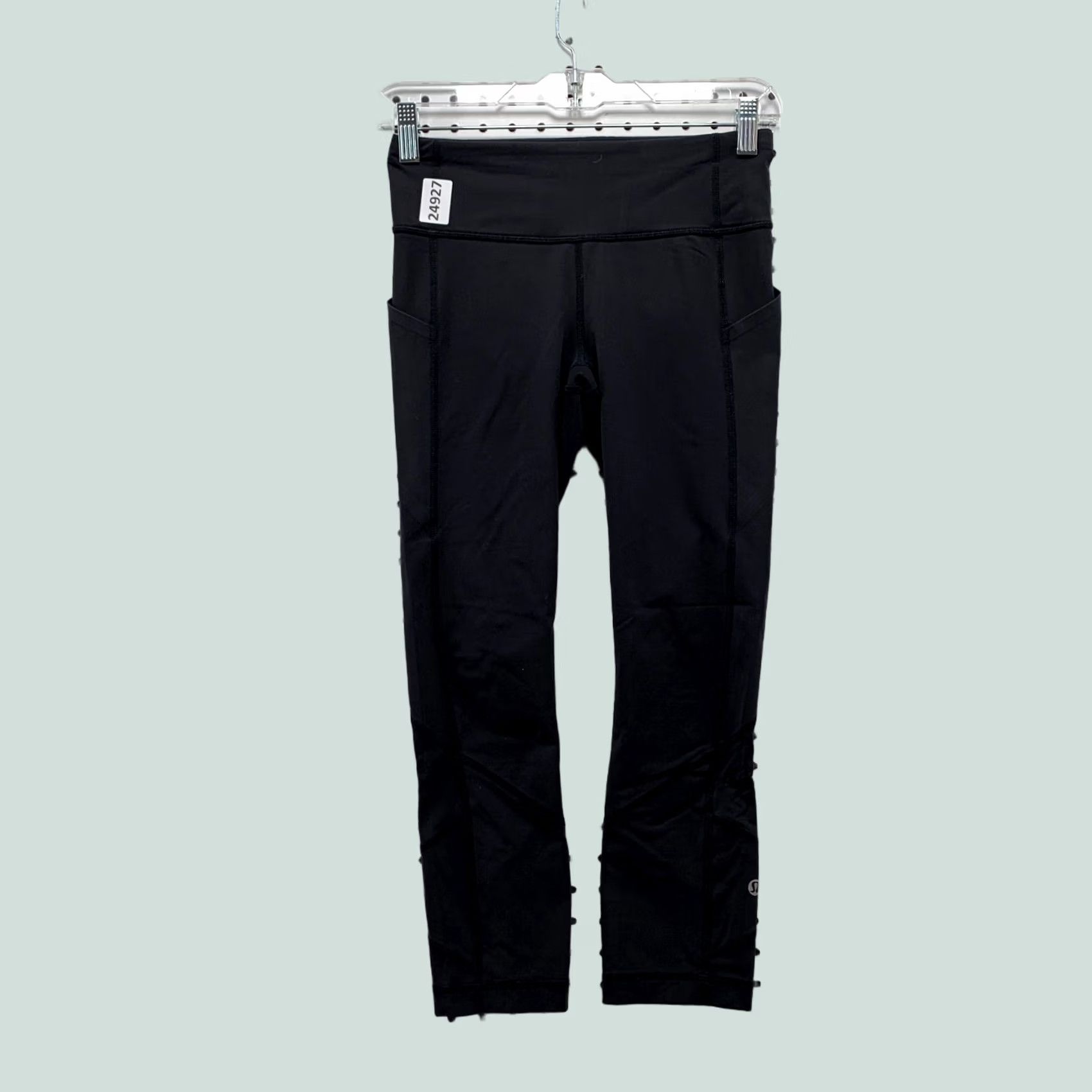 Lululemon Lululemon Run Inspire Black Crop Leggings Pants Womens Size 4 25x22.5 Size 27" / US 4 / IT 40 - 1 Thumbnail