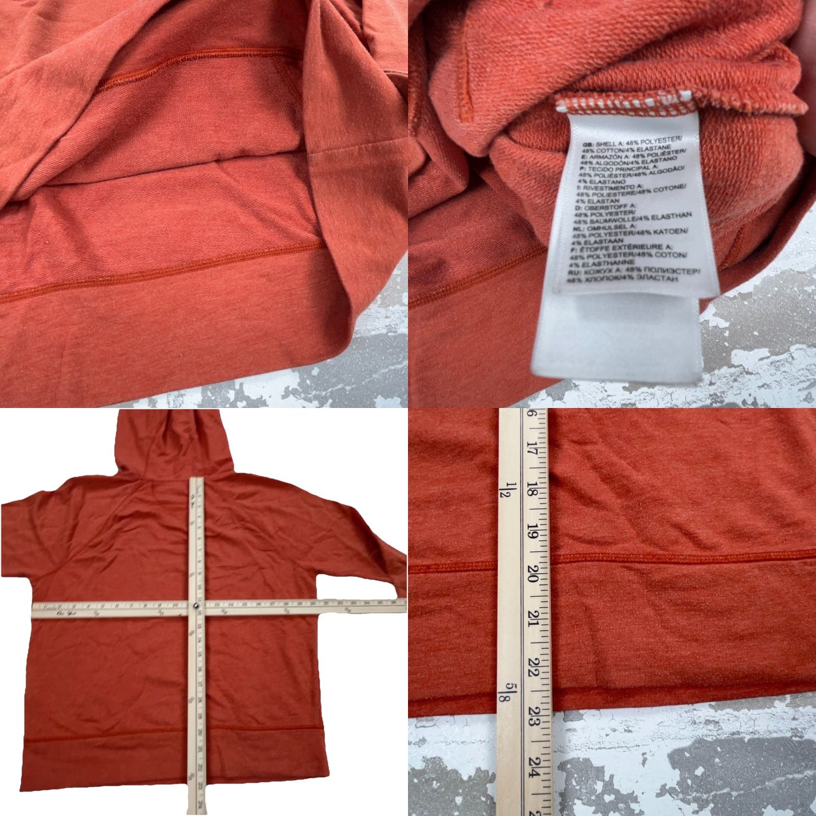 The North Face The North Face Hoodie Women M Orange Pullover Logo All Seasons Lightweight Relaxed Size M / US 6-8 / IT 42-44 - 8 Thumbnail