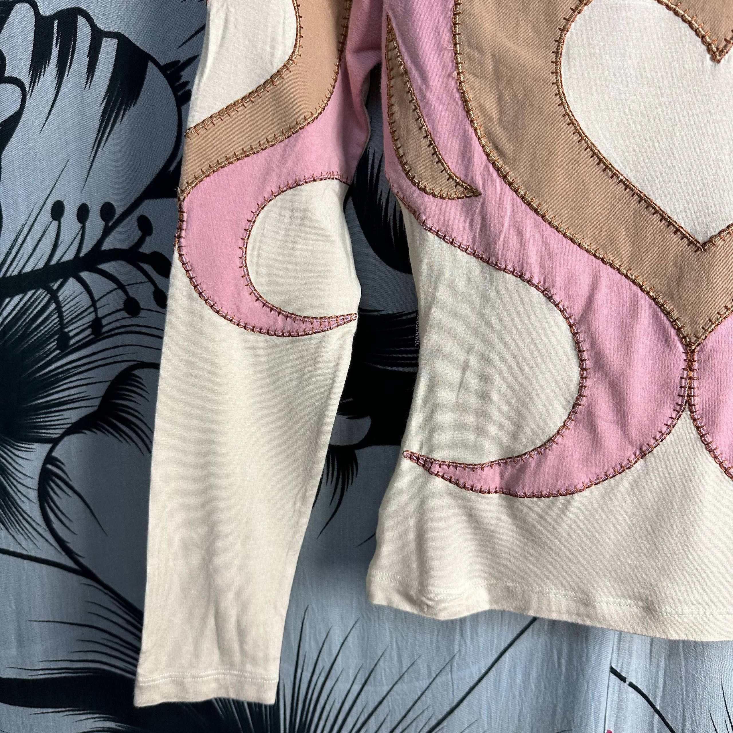 Moschino Moschino Jeans Iconic Heart Swirls Top Size S / US 4 / IT 40 - 7 Thumbnail