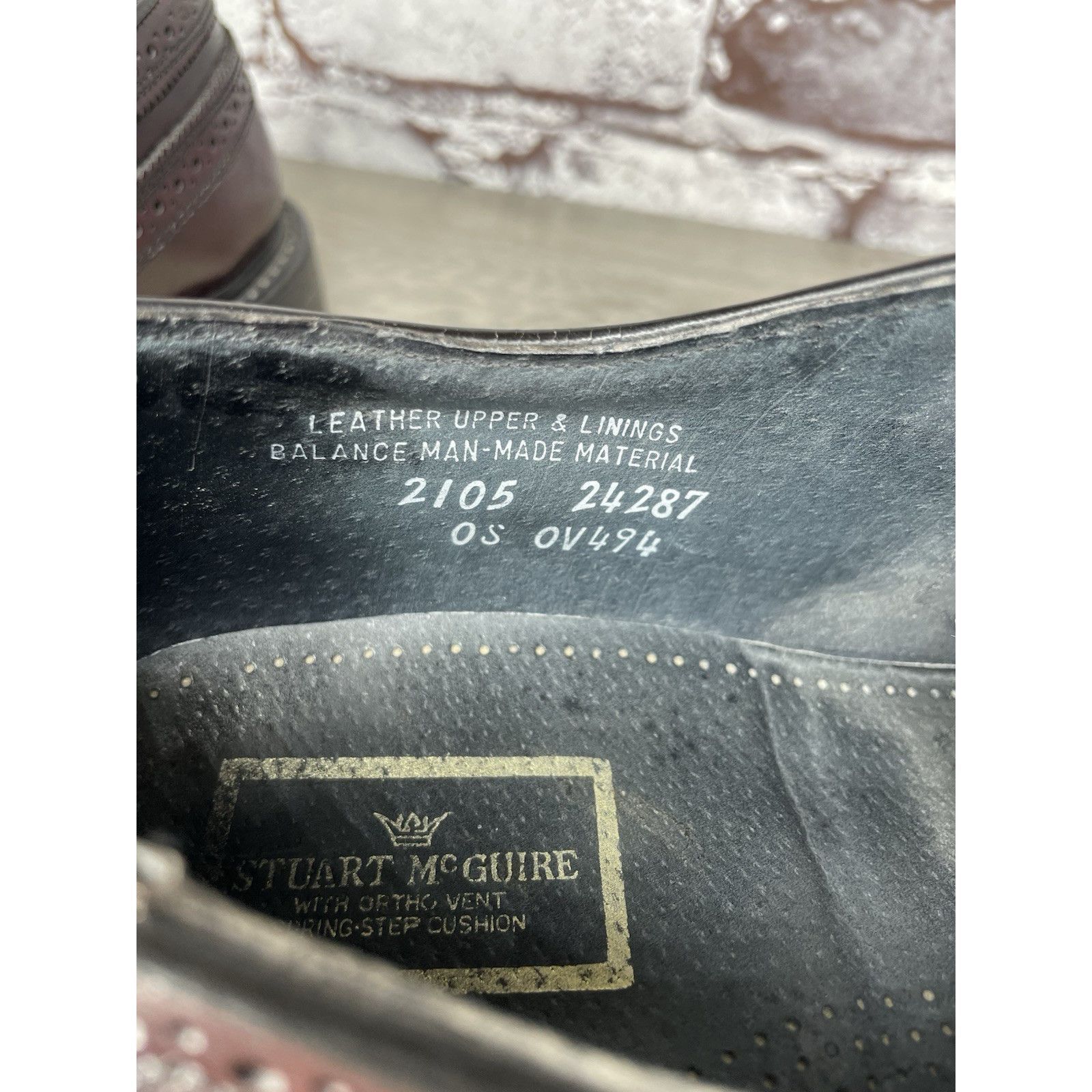 Stuart McGuire Stuart Mcguire LongWing Blucher Burgundy Leather Dress Shoes Size US 10.5 / EU 43-44 - 4 Thumbnail