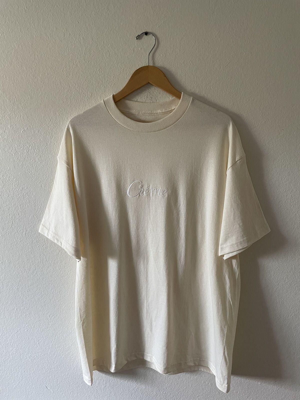 image of Luxury Créme T Shirt in Cream, Men's (Size XL)