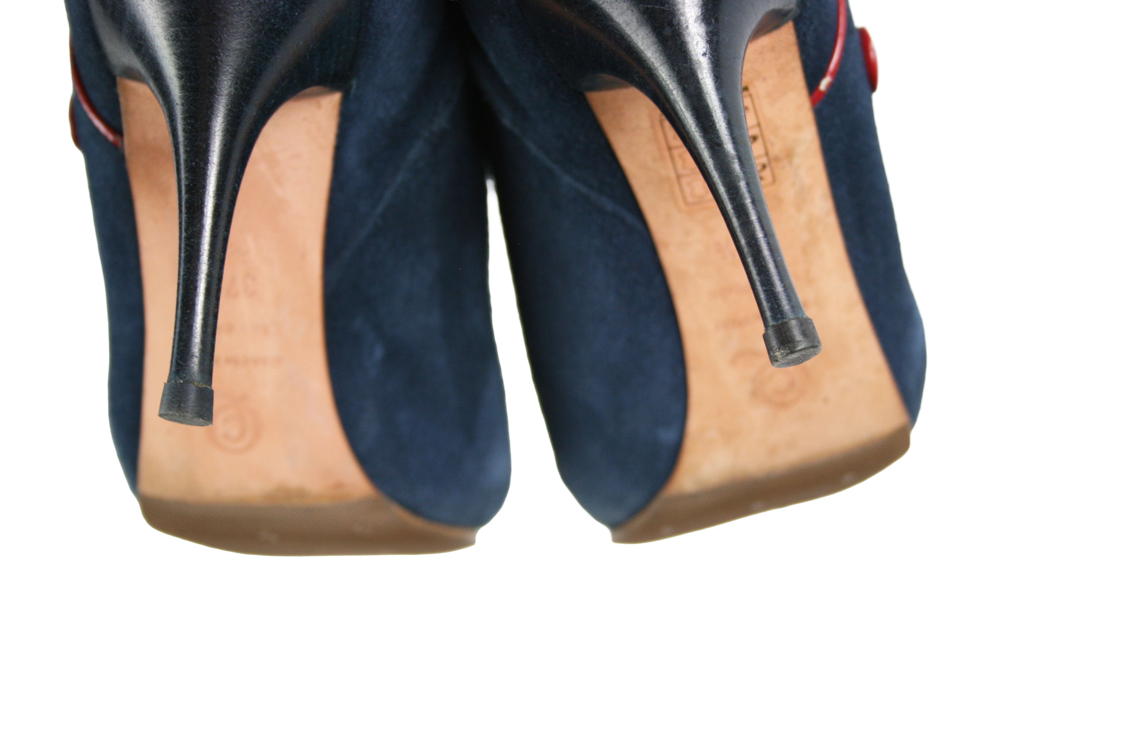 Alexander McQueen 00S Napoleon Y2K Ankle Suede Boots Vintage Size US 7.5 / IT 37.5 - 12 Thumbnail