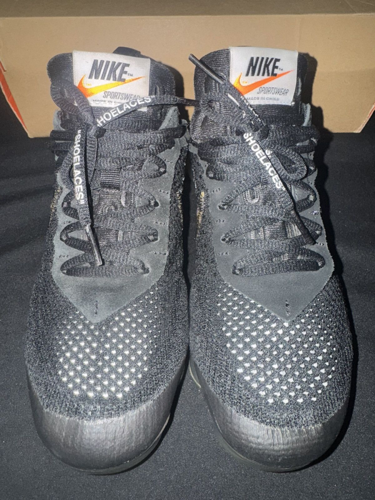 Nike × Off-White Nike Air Vapormax ‘Off-White Black’ Size 7.5M Size US 7.5 / EU 40-41 - 3 Thumbnail