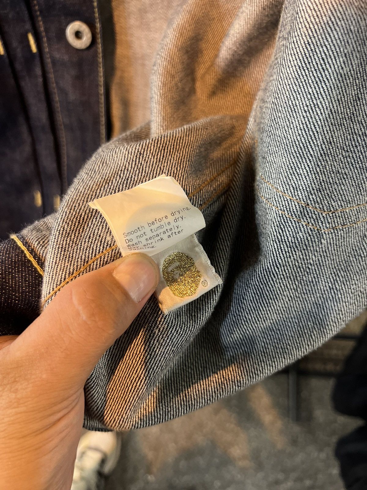Bape Bape denim jacket Size US S / EU 44-46 / 1 - 7 Thumbnail