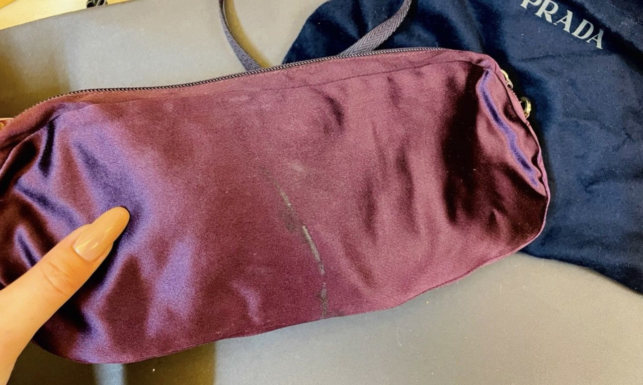 Prada Prada Vintage Satin Baguette Underarm Shoulder Bag J36 Size ONE SIZE - 2 Thumbnail