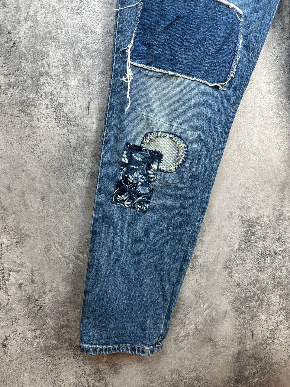 Lauren Ralph Lauren Lauren Ralph Lauren Patchwork Bandana Denim Jeans Pants Size 28" / US 6 / IT 42 - 6 Thumbnail