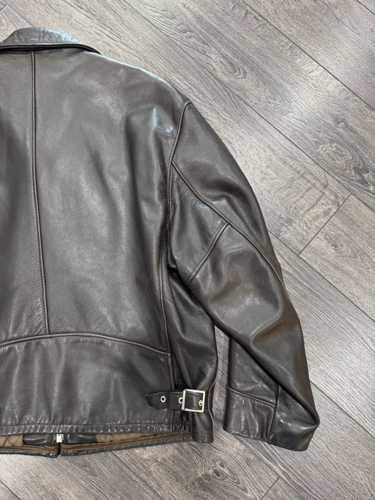 Schott Schott 544 deep brown cowhide leather jacket size 48 Usa Size US XXL / EU 58 / 5 - 16 Thumbnail