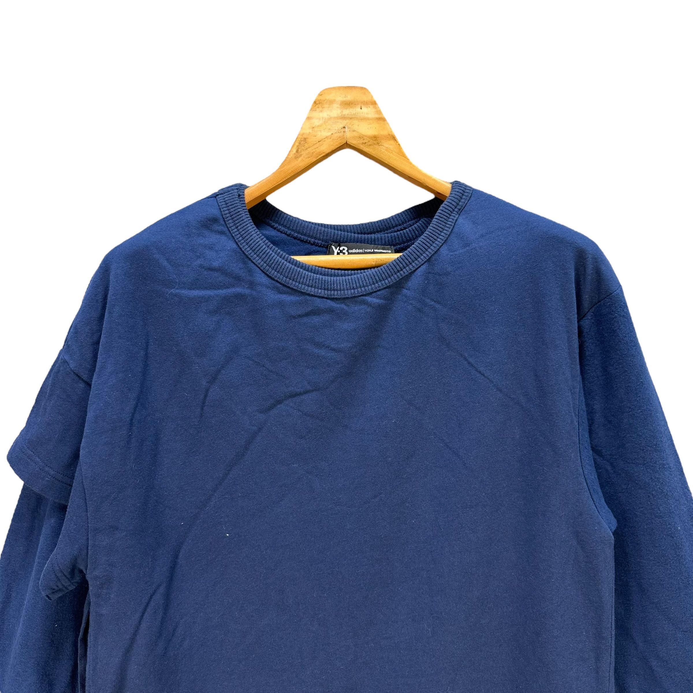 Adidas Y-3 ADIDAS X YOHJI YAMAMOTO Long Sleeve T Shirt #A51-1191 Size US M / EU 48-50 / 2 - 2 Thumbnail