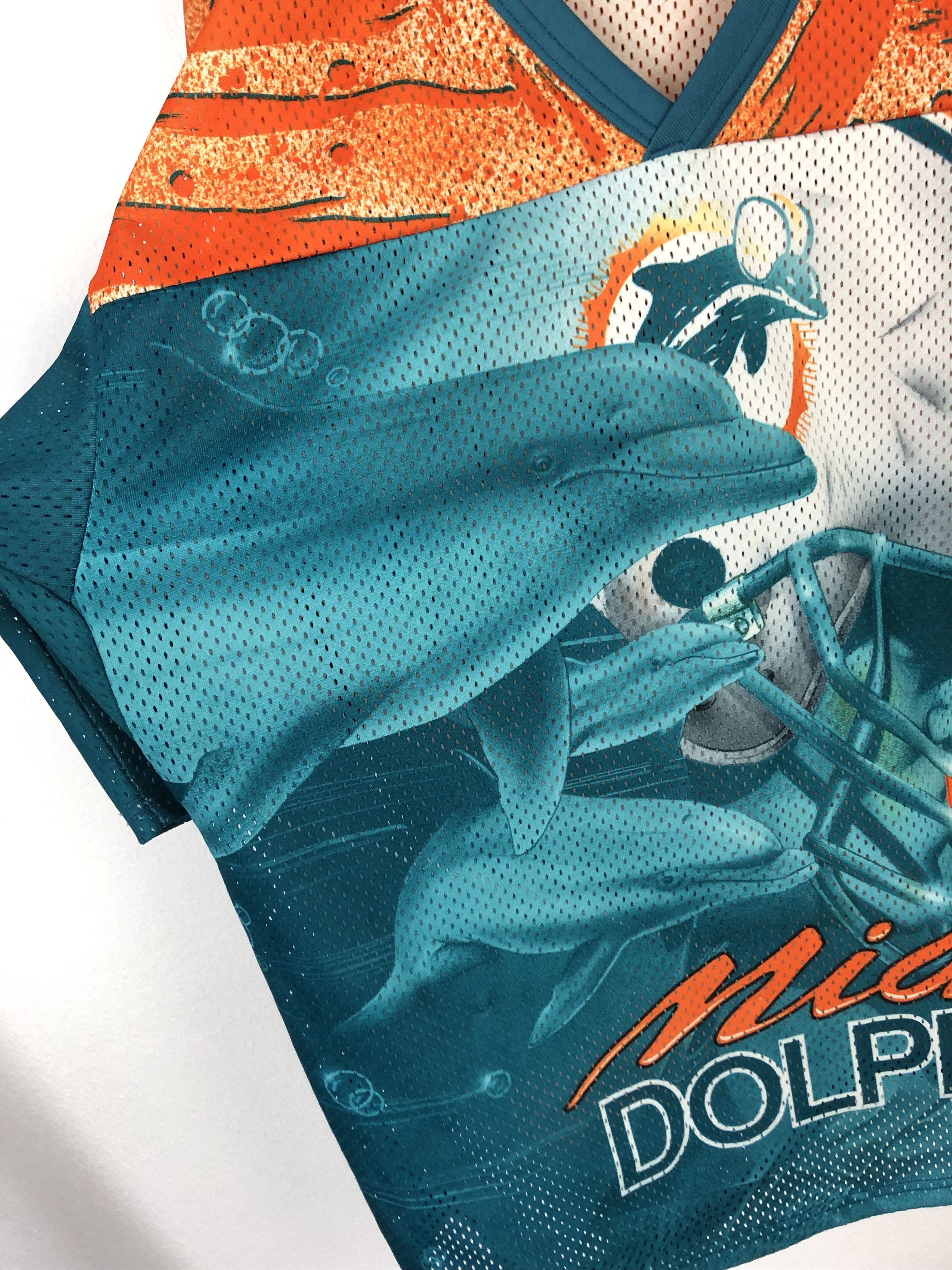 Ccm Vintage Miami Dolphins CCM Over Print Jersey Mens Shirt Size US XL / EU 56 / 4 - 3 Thumbnail
