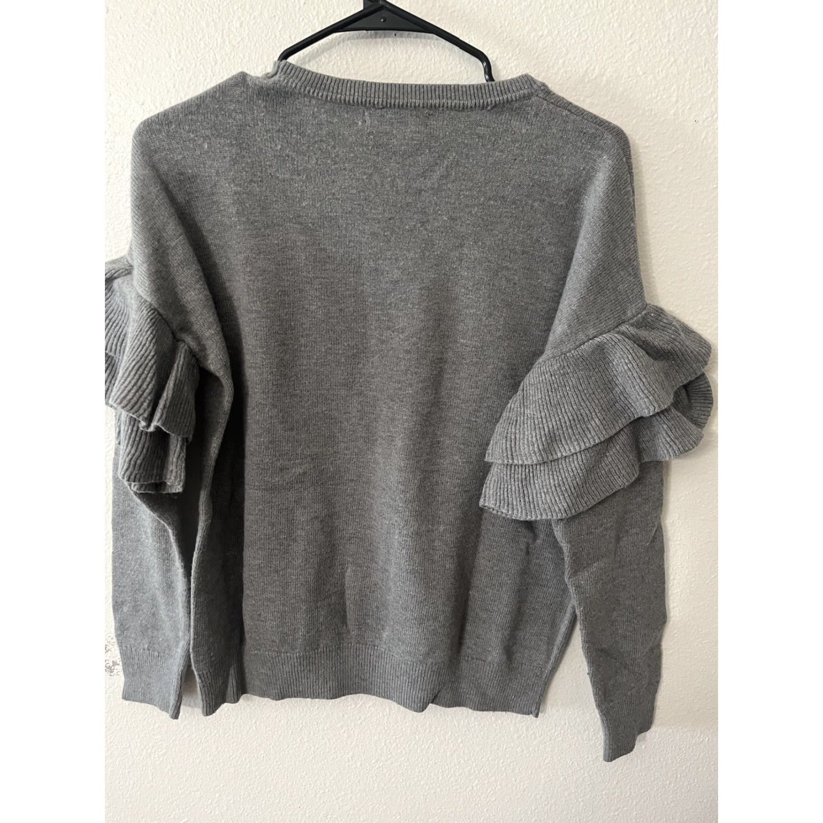 Banana Republic Banana Republic Sweater Women M Gray Cotton Long Sleeve Crew Neck Knit Pullover Casual Formal Size M / US 6-8 / IT 42-44 - 3 Thumbnail