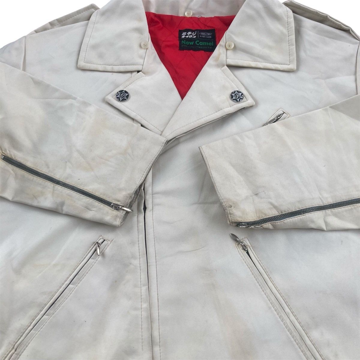 Japanese Brand NEW CAMEL LEATHER BIKER JACKET Size US L / EU 52-54 / 3 - 7 Thumbnail