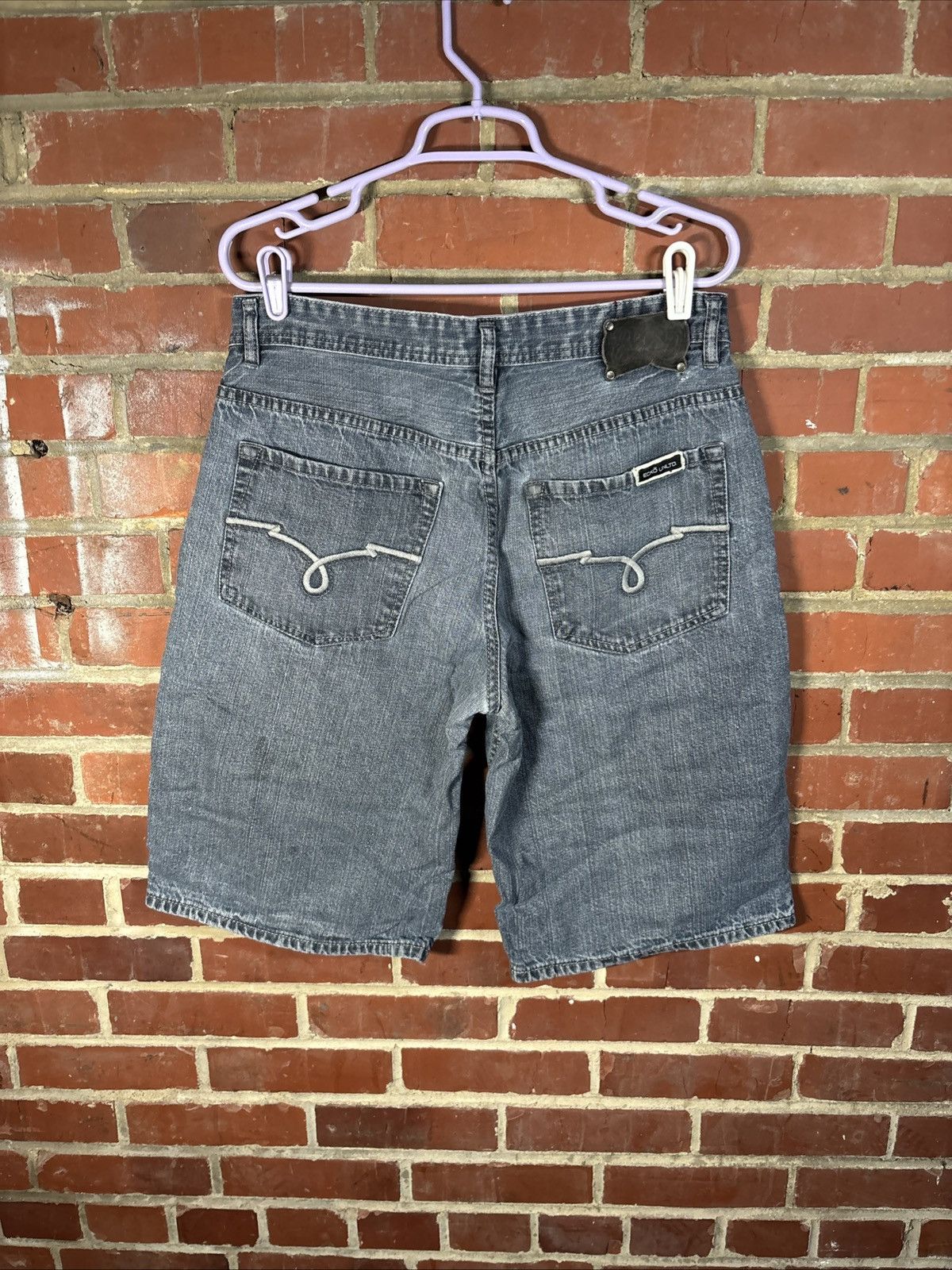 Ecko Unltd. Vintage Y2K ECKO UNLTD Unlimited Baggy Denim Shorts Mens 34 Size US 34 / EU 50 - 1 Thumbnail