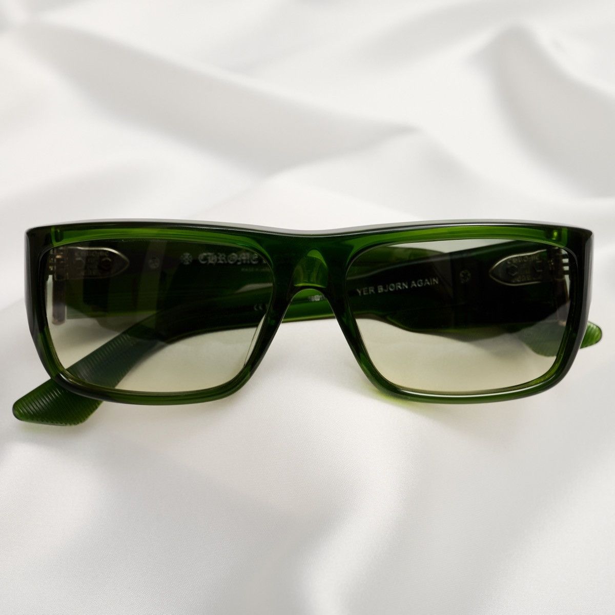 Chrome Hearts CHROME HEARTS YER BJORN AGAIN MOSS SUNGLASSES Size ONE SIZE - 6 Thumbnail