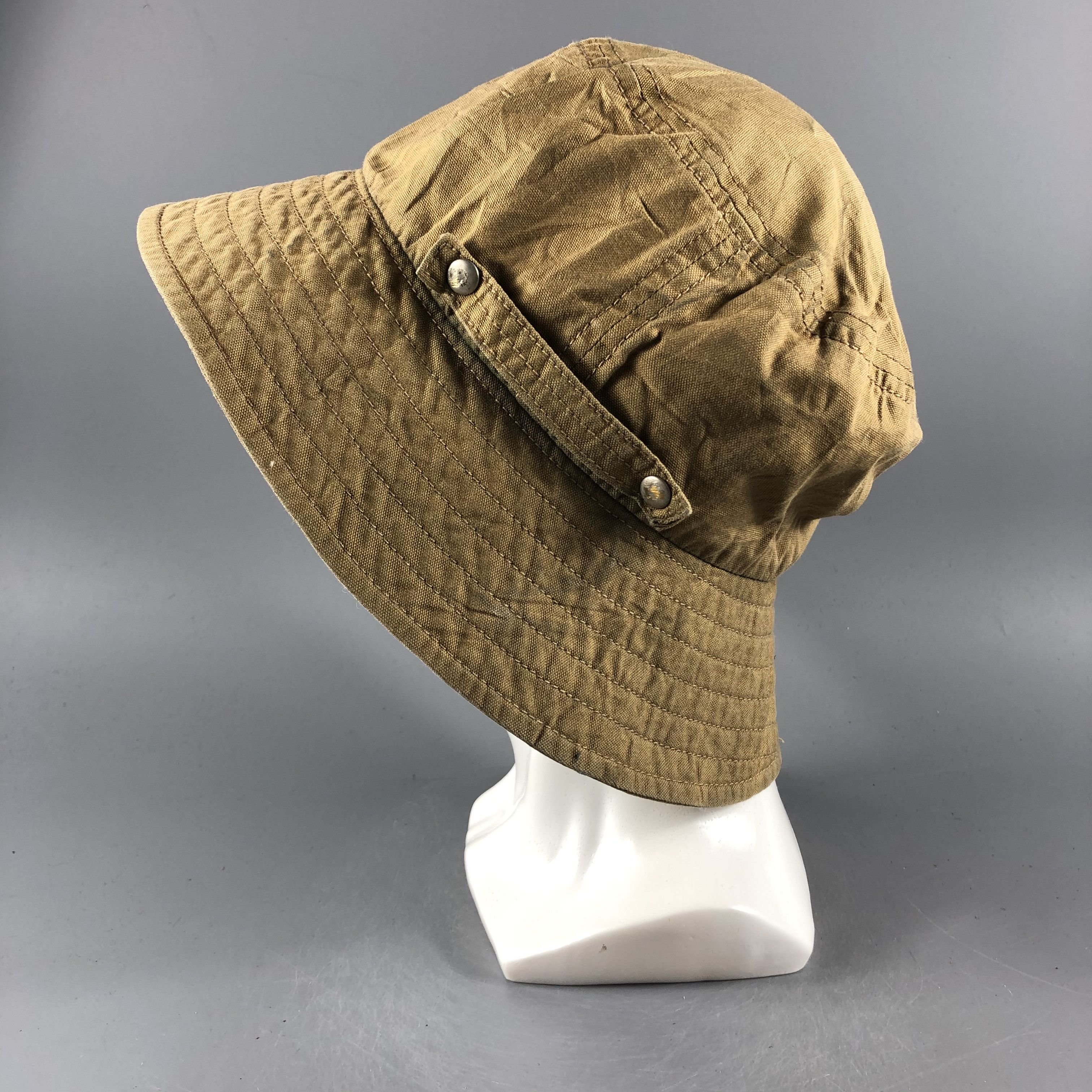 Japanese Brand × Uniqlo Uniqlo Brown Bucket Hats -D702 Size ONE SIZE - 1 Thumbnail