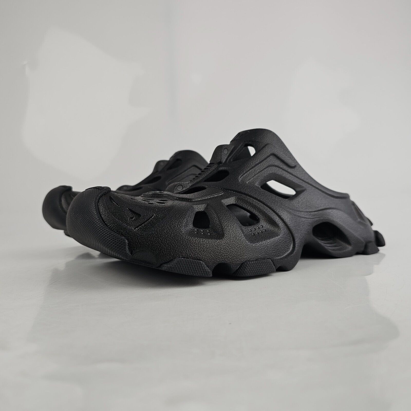 image of Balenciaga Hd Men's Black Rubber Mule Shoes Sneakers New (Size 11)