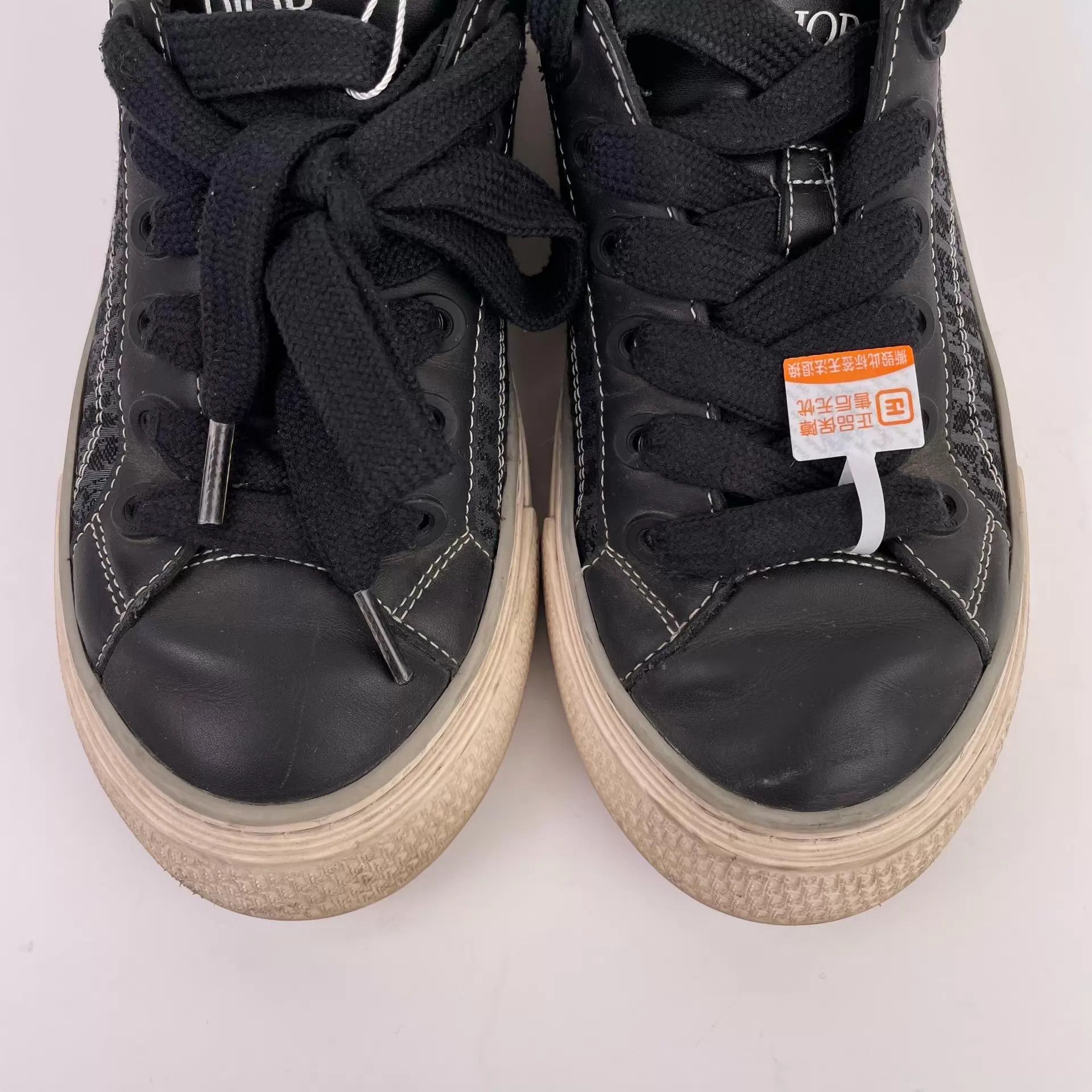 Dior Dior Side Logo Print Black & White Sneakers EUR 41 Size US 8 / EU 41 - 3 Thumbnail