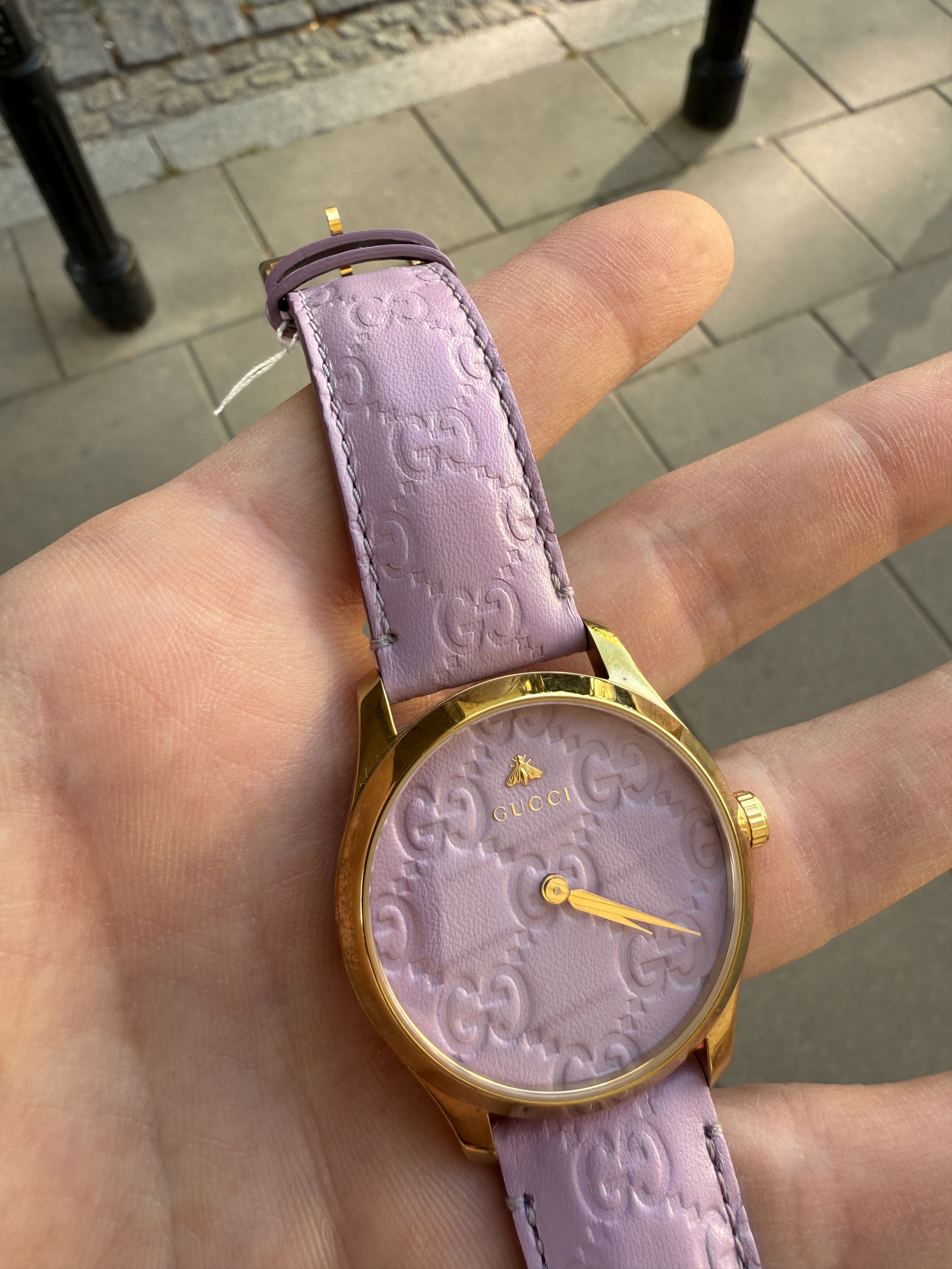 Gucci Gucci Women's G-Timeless Watch pink 38mm Leather Quartz Size ONE SIZE - 6 Thumbnail