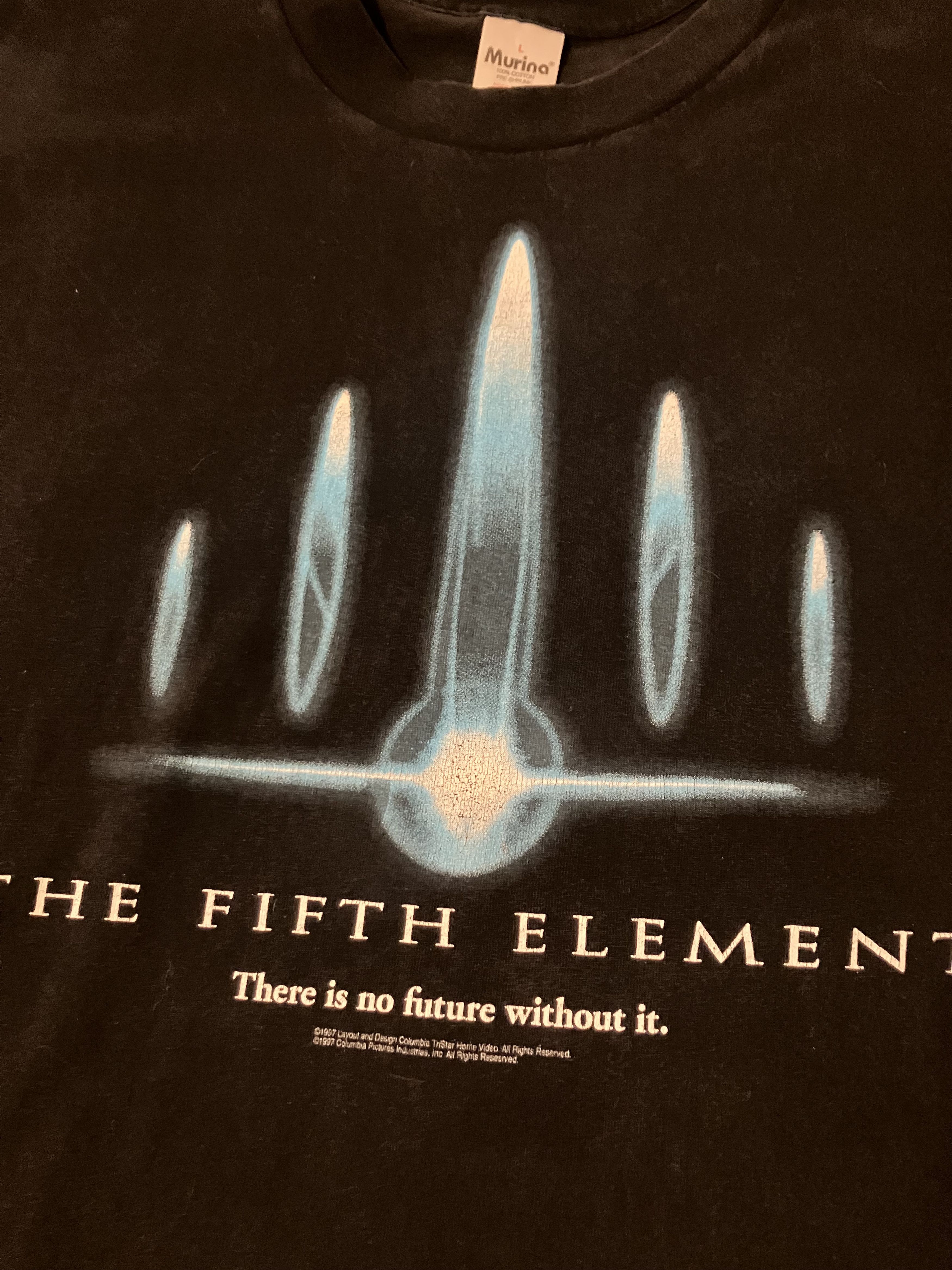 Vintage Vintage The Fifth Element Shirt 1997 Size US L / EU 52-54 / 3 - 3 Thumbnail