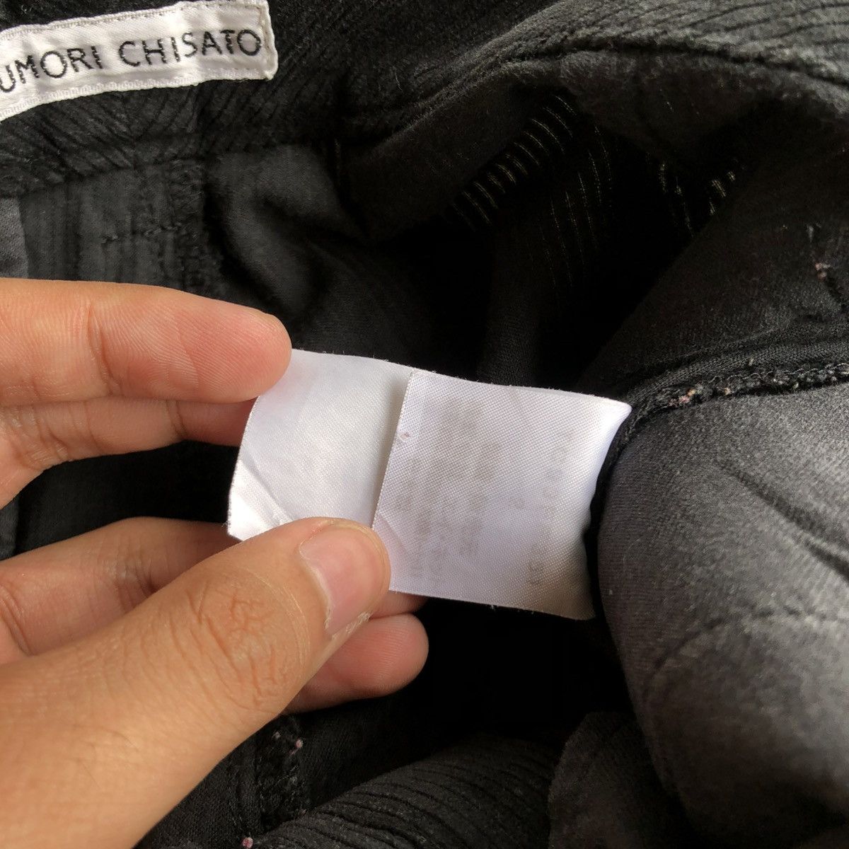 Issey Miyake 2000s Tsumori Chisato by Issey Miyake Corduroy Pants Black Size US 29 - 14 Thumbnail