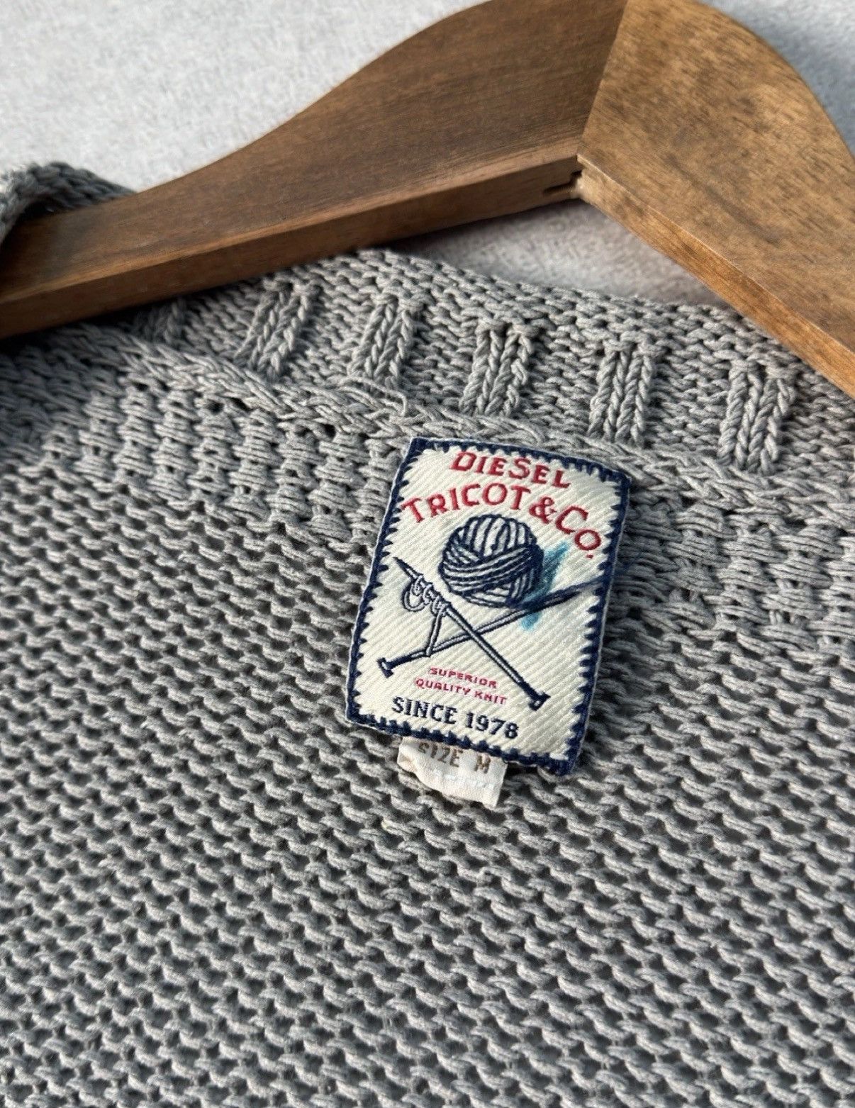 Diesel Vintage Diesel Tricot & Co. Knitted Cardigan Button Sweater Size US M / EU 48-50 / 2 - 8 Thumbnail